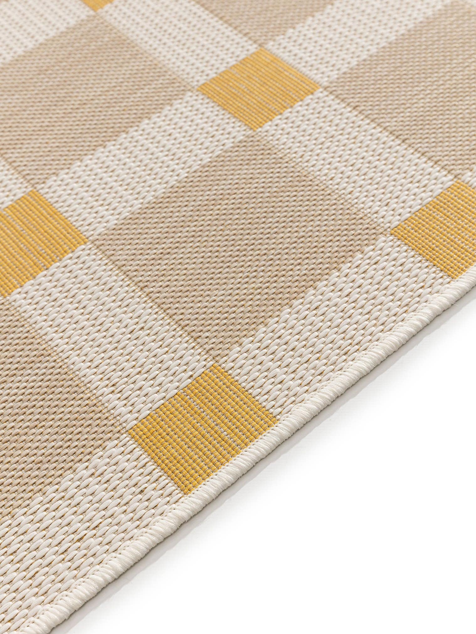 Alfombra de 100% Polyester (PET reciclado) en Beige con un pelo de {{Placeholder_Pile Height}} de altura de benuta Nest