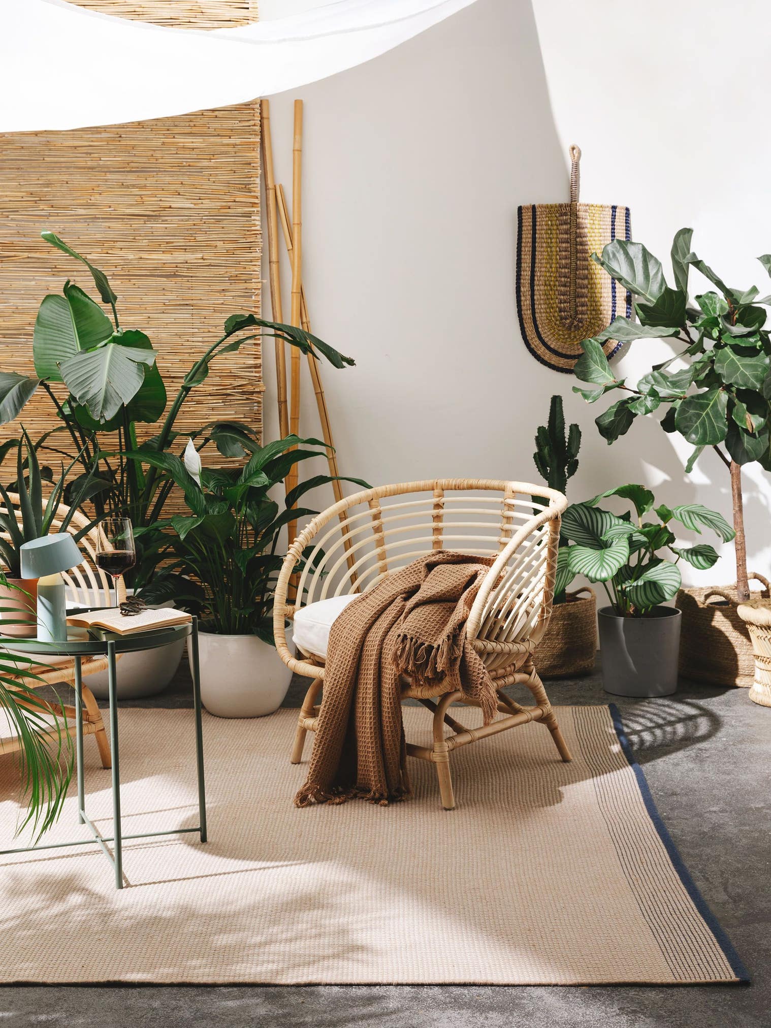 Rug made of 100% Polyester (recycled PET) in Beige with a 1- 5 mm high pile by benuta Pure