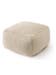 Handgefertigter Woll-Pouf Beads Cream