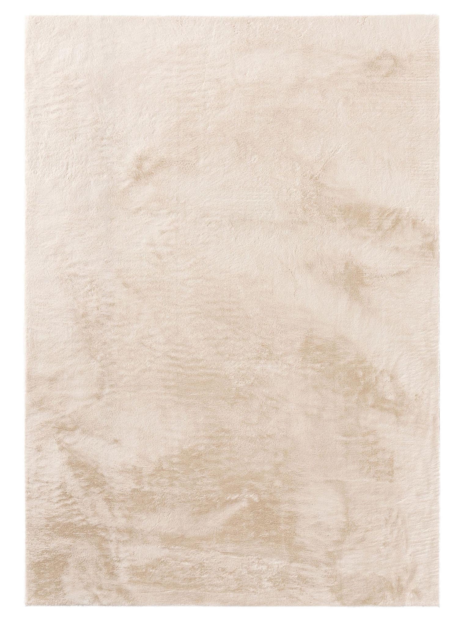 Teppich aus 100% Polyester in Beige mit 11 bis 20 mm hohem Flor von benuta Basic