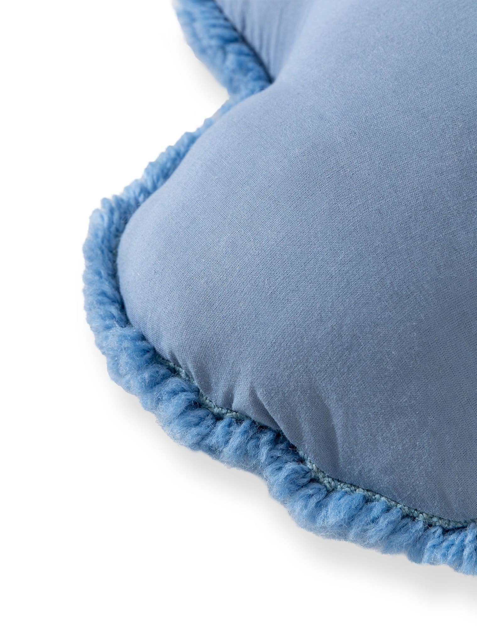 Kissen Lumi Blau im Design Kindermotive aus 100% Wolle (aus Neuseeland) von Lytte