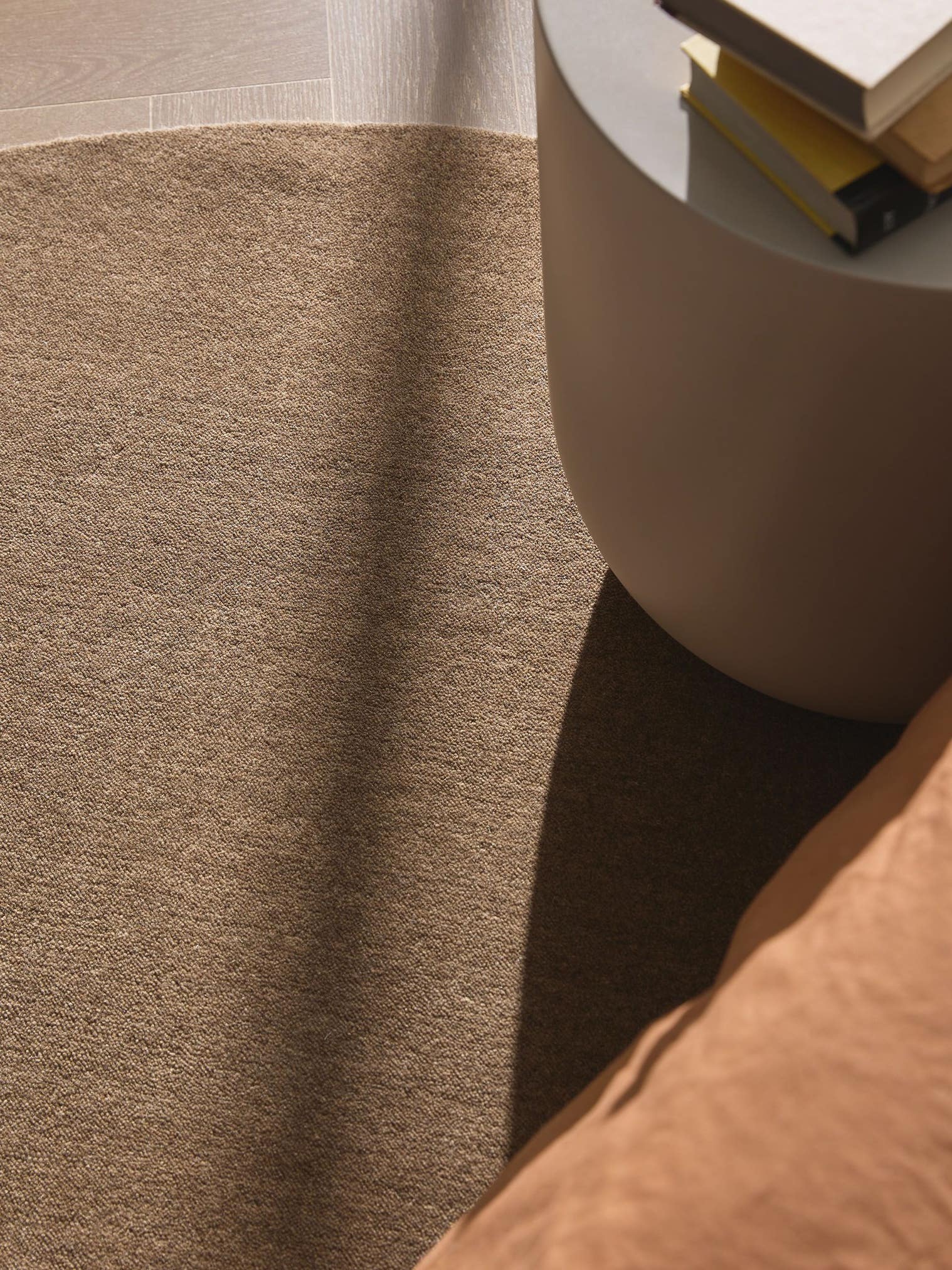 Rug made of 100% Wool in Brown with a 11 - 20 mm high pile by benuta Pure