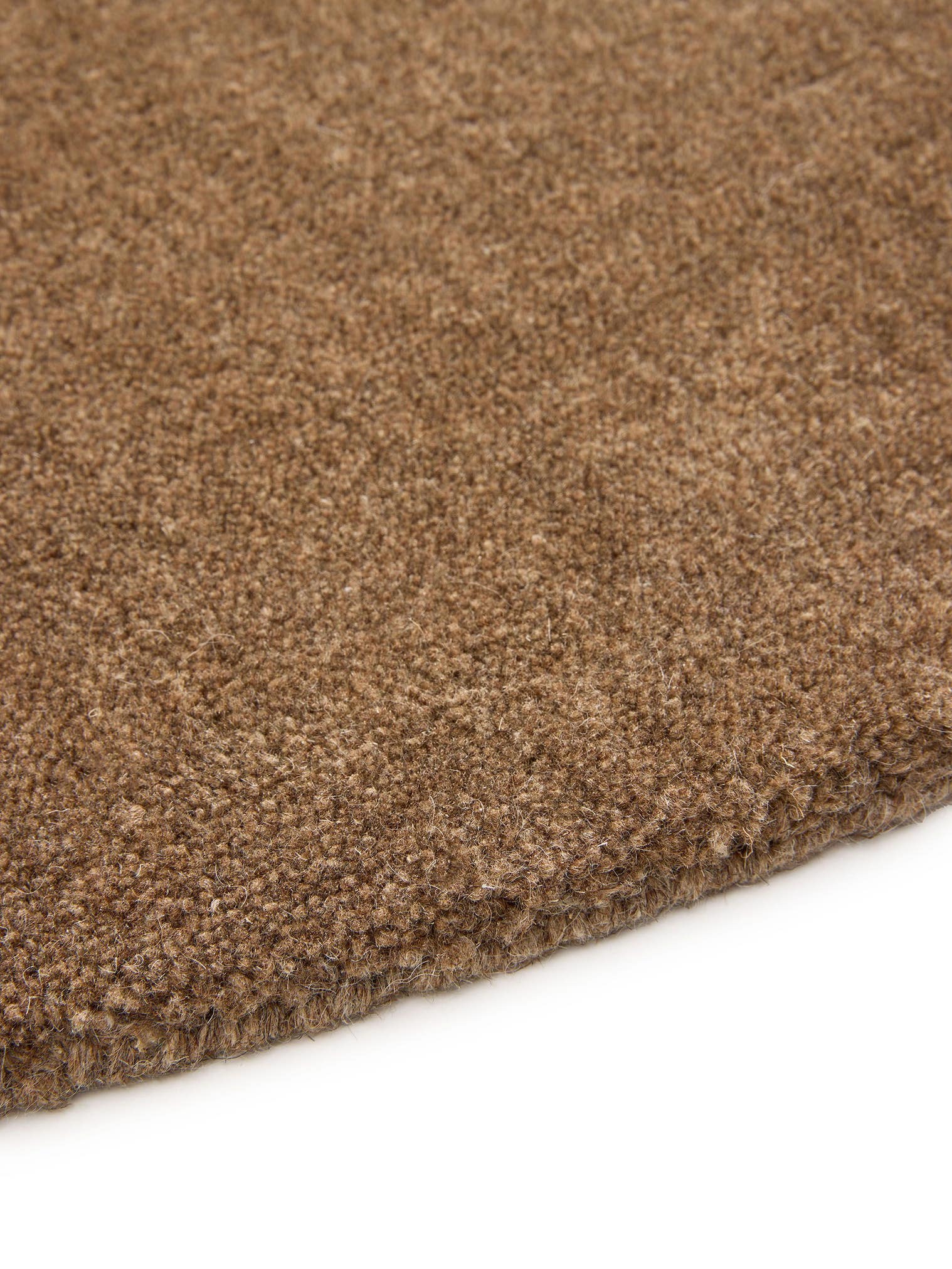 Rug made of 100% Wool in Brown with a 11 - 20 mm high pile by benuta Pure