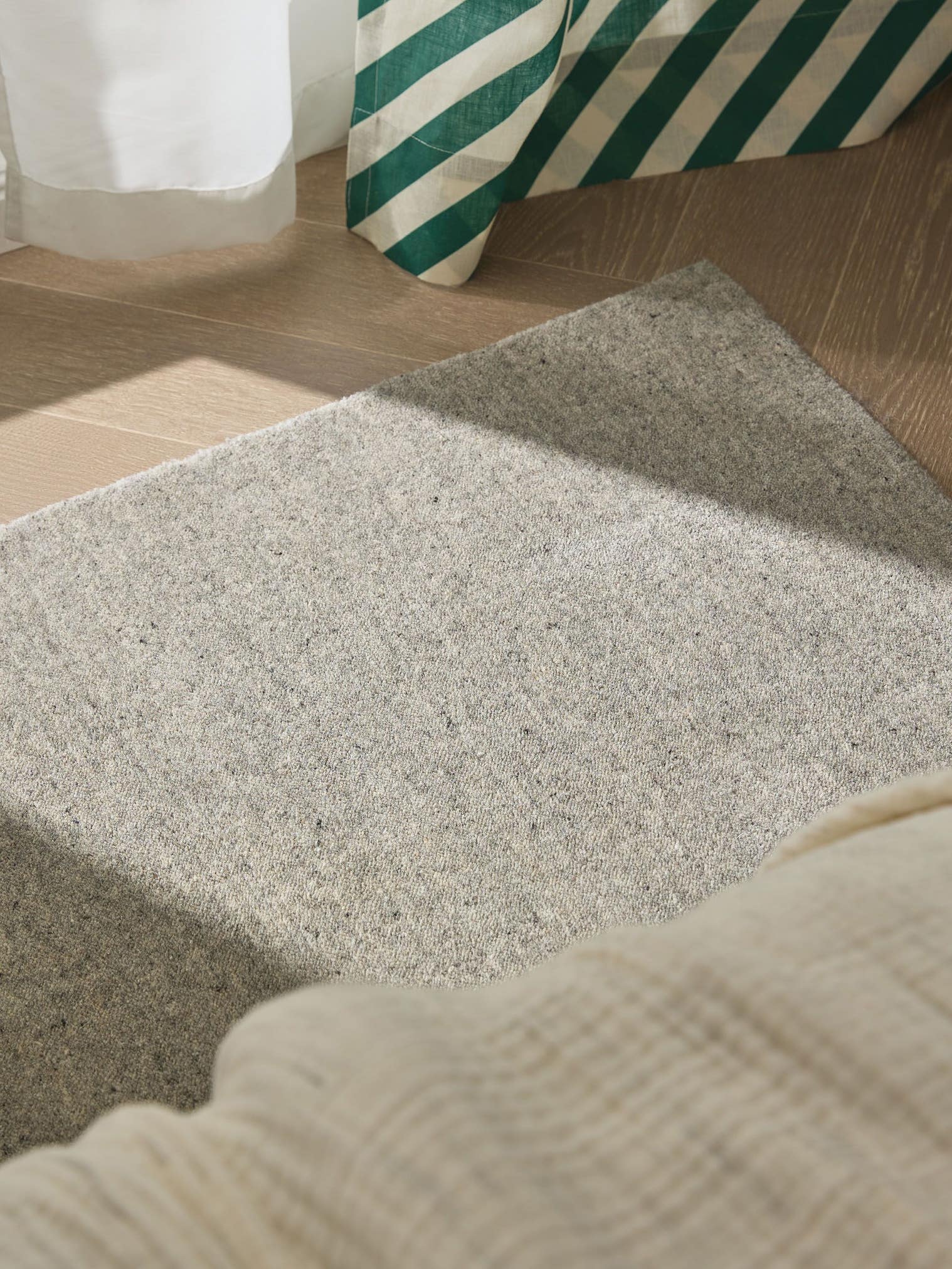 Rug made of 100% Wool in Grey with a 11 - 20 mm high pile by benuta Pure