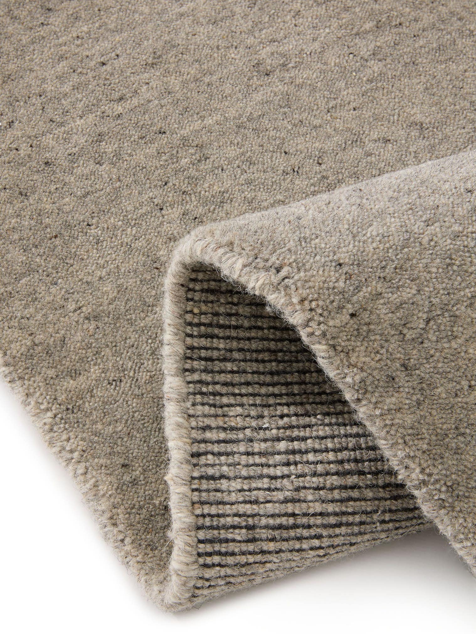 Rug made of 100% Wool in Grey with a 11 - 20 mm high pile by benuta Pure