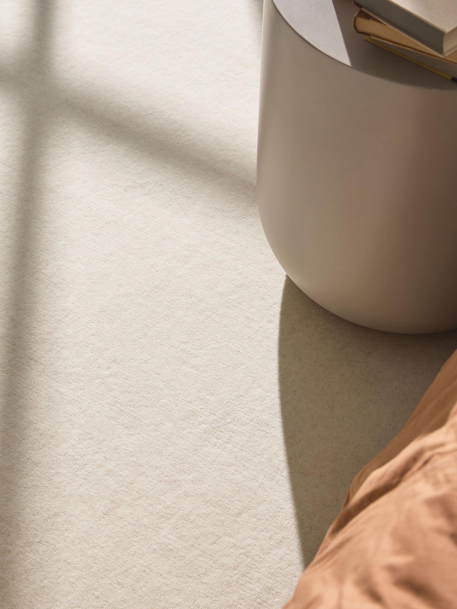 Rug made of 100% Wool in Beige with a 11 - 20 mm high pile by benuta Pure