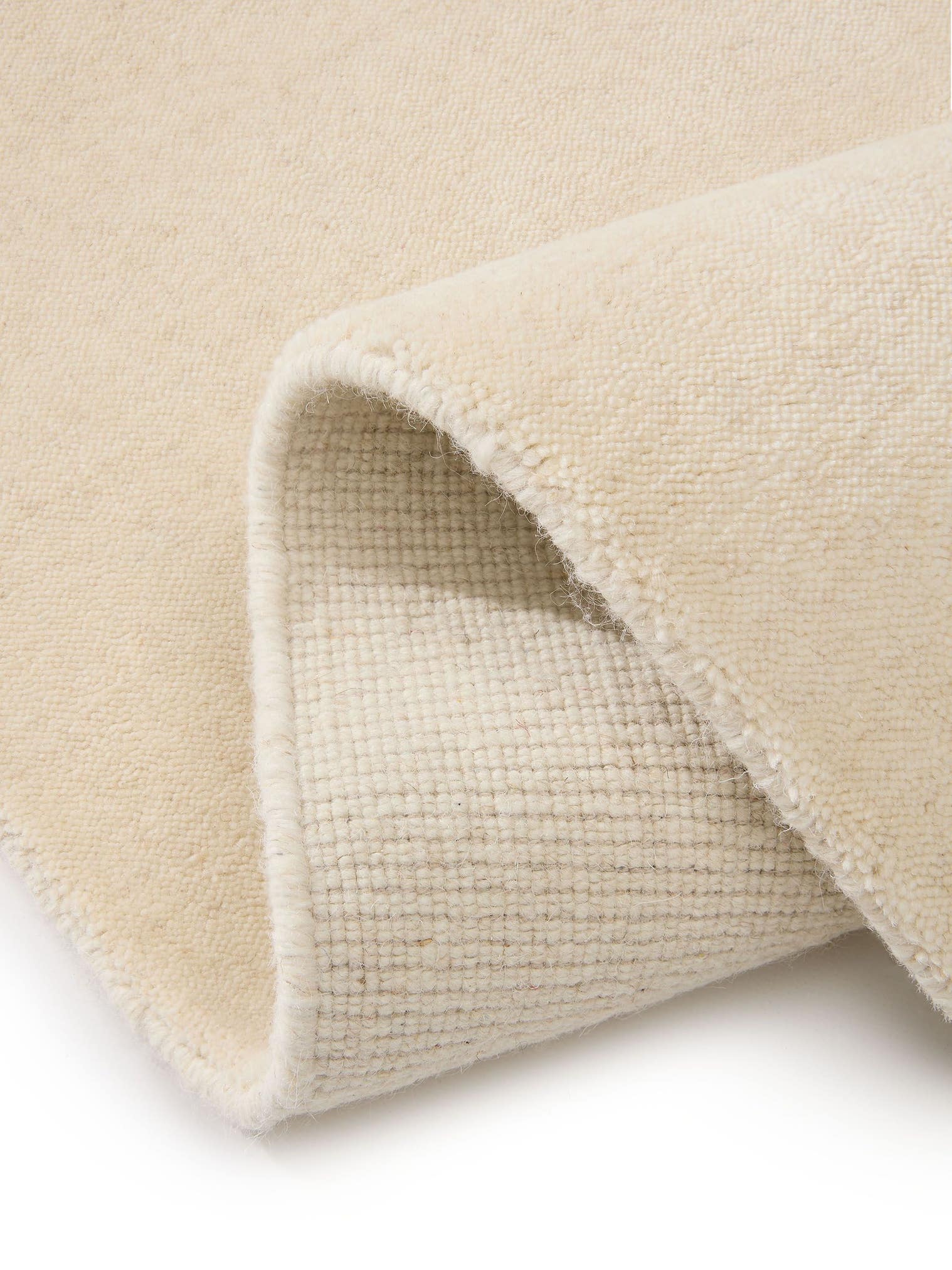 Rug made of 100% Wool in Beige with a 11 - 20 mm high pile by benuta Pure