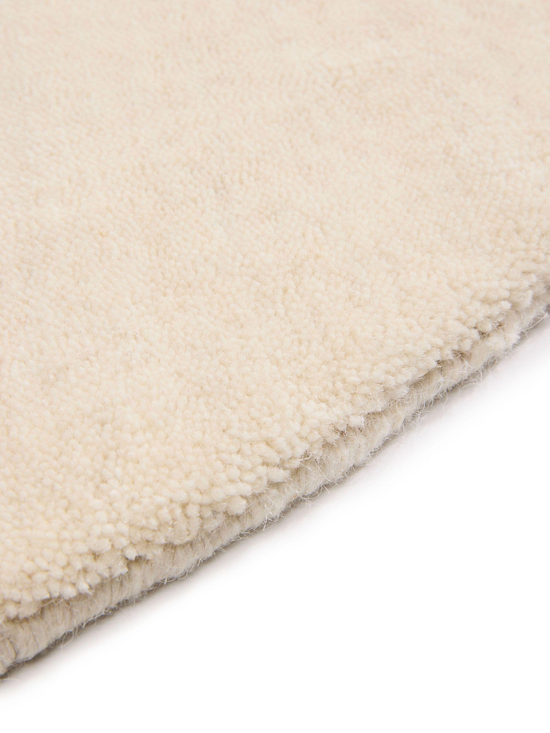 Matta av 100% Ull i Beige med 11 - 20 mm hög lugg från benuta Pure