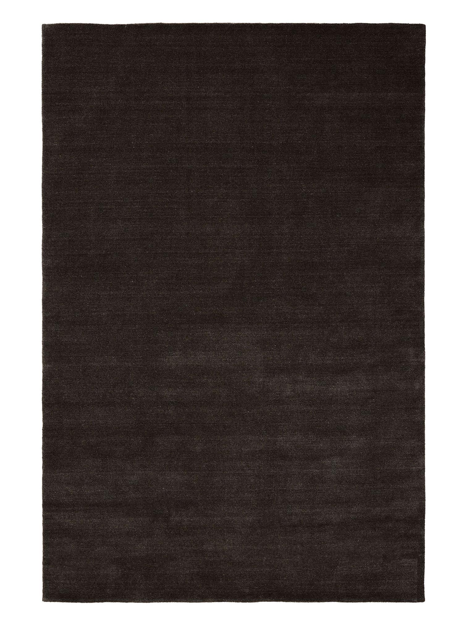 Teppich aus 100% Wolle in Grau mit 11 bis 20 mm hohem Flor von benuta Pure