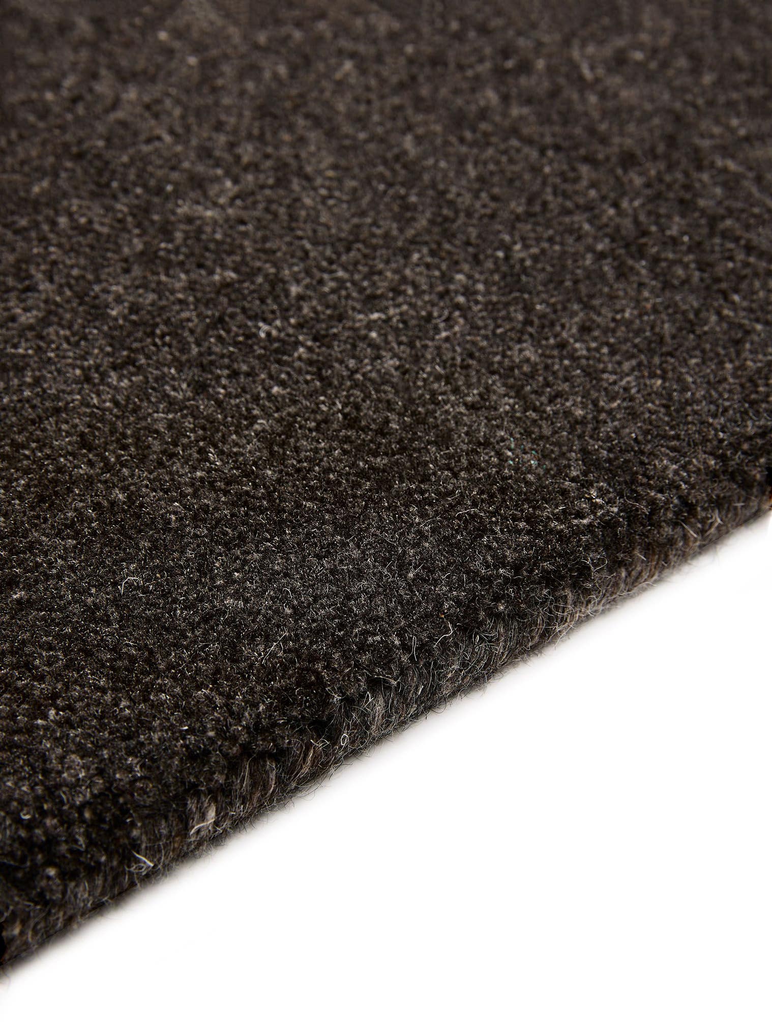 Teppich aus 100% Wolle in Grau mit 11 bis 20 mm hohem Flor von benuta Pure