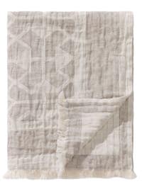 Decke aus Leinen-Mix Sabine Cream/Beige