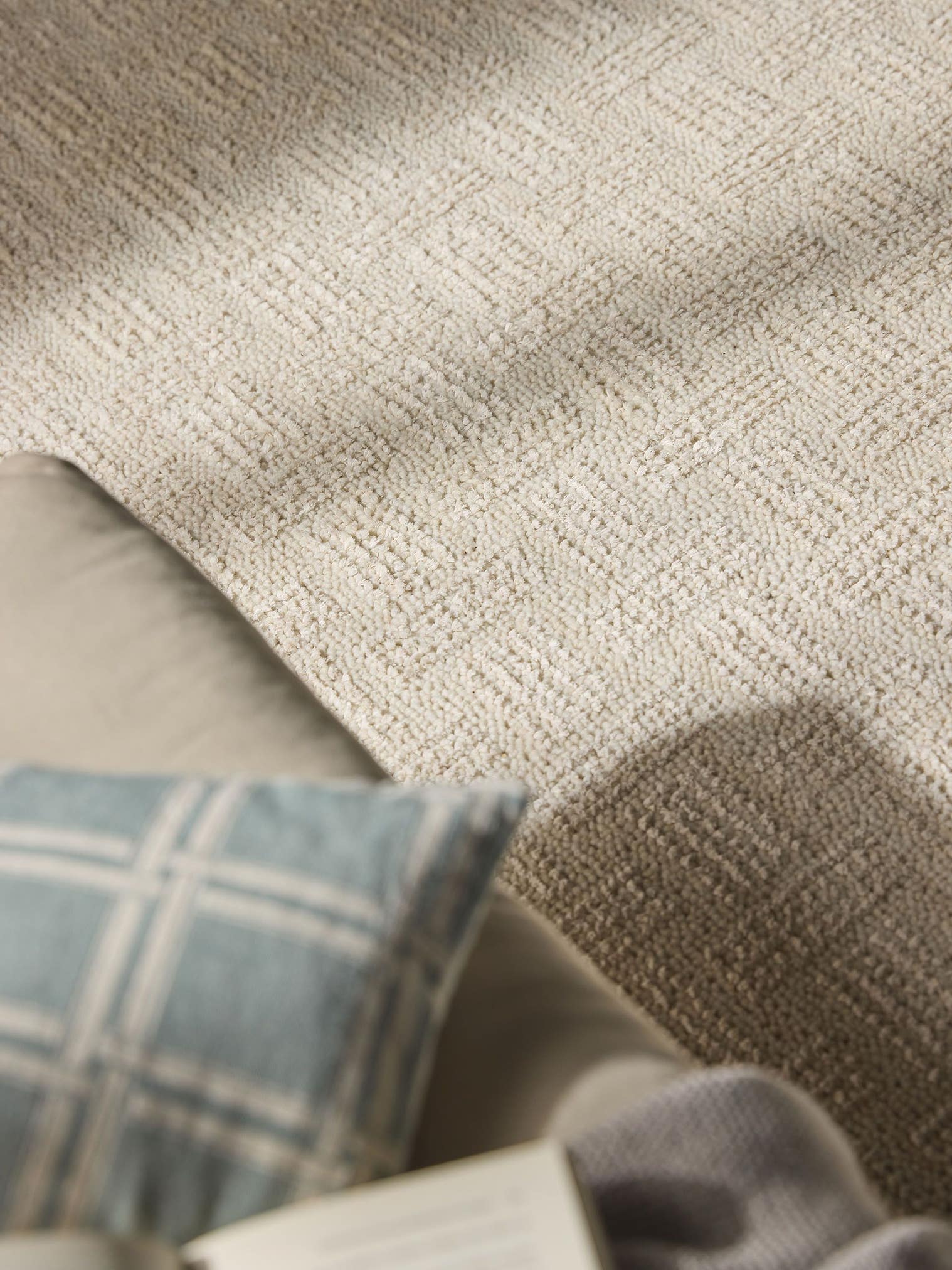 Tappeto di 100% Poliestere in Bianco con pelo alto 11 - 20 mm da benuta Nest