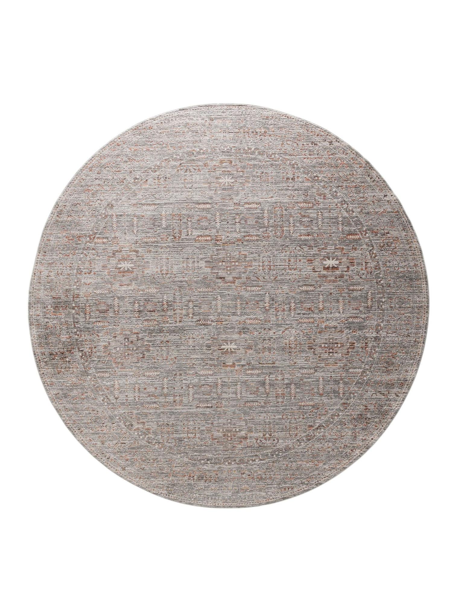 Teppich aus 100% Polyester in Grau mit bis 5 mm hohem Flor von benuta Nest