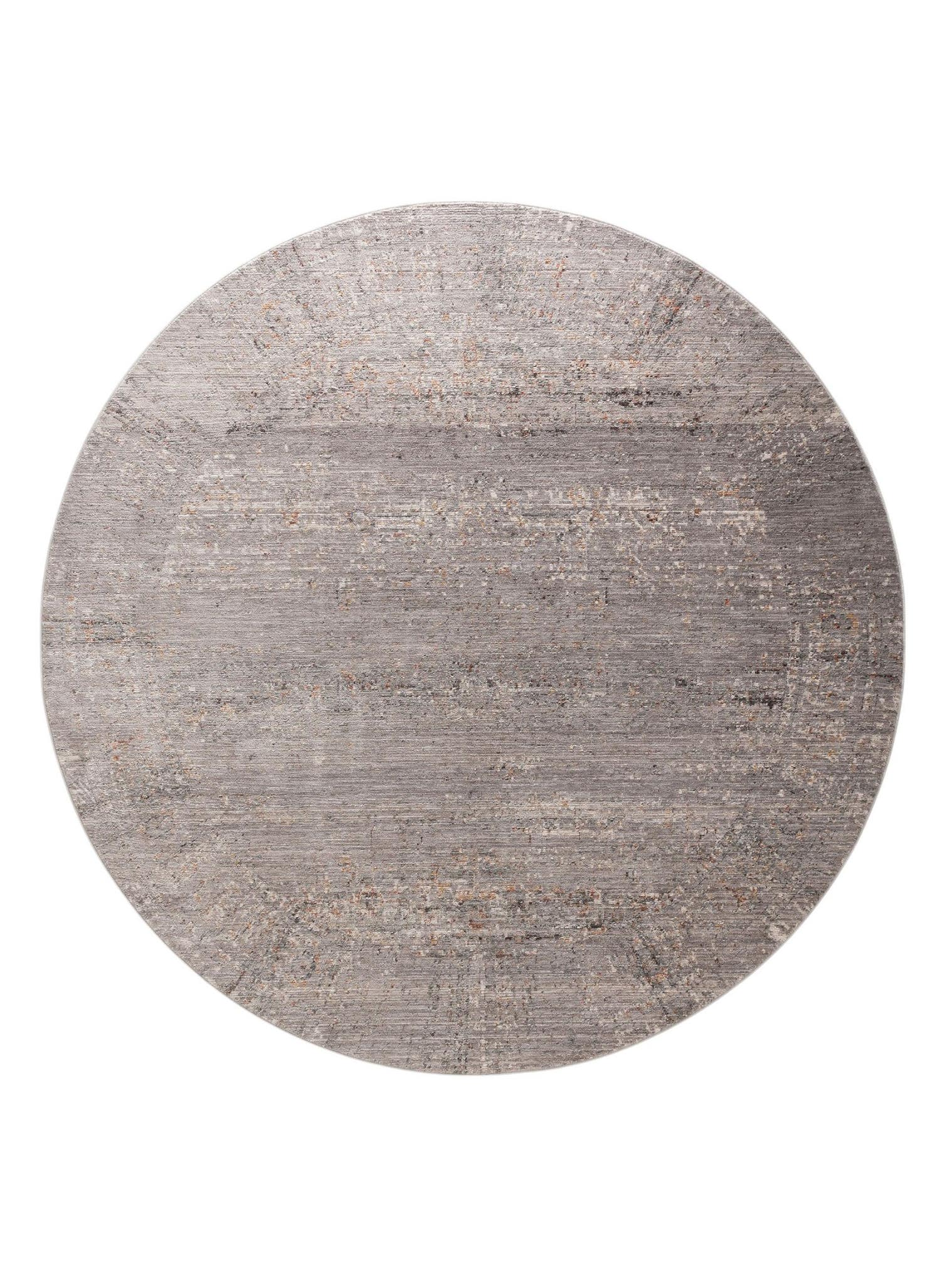 Teppich aus 100% Polyester in Grau mit bis 5 mm hohem Flor von benuta Nest