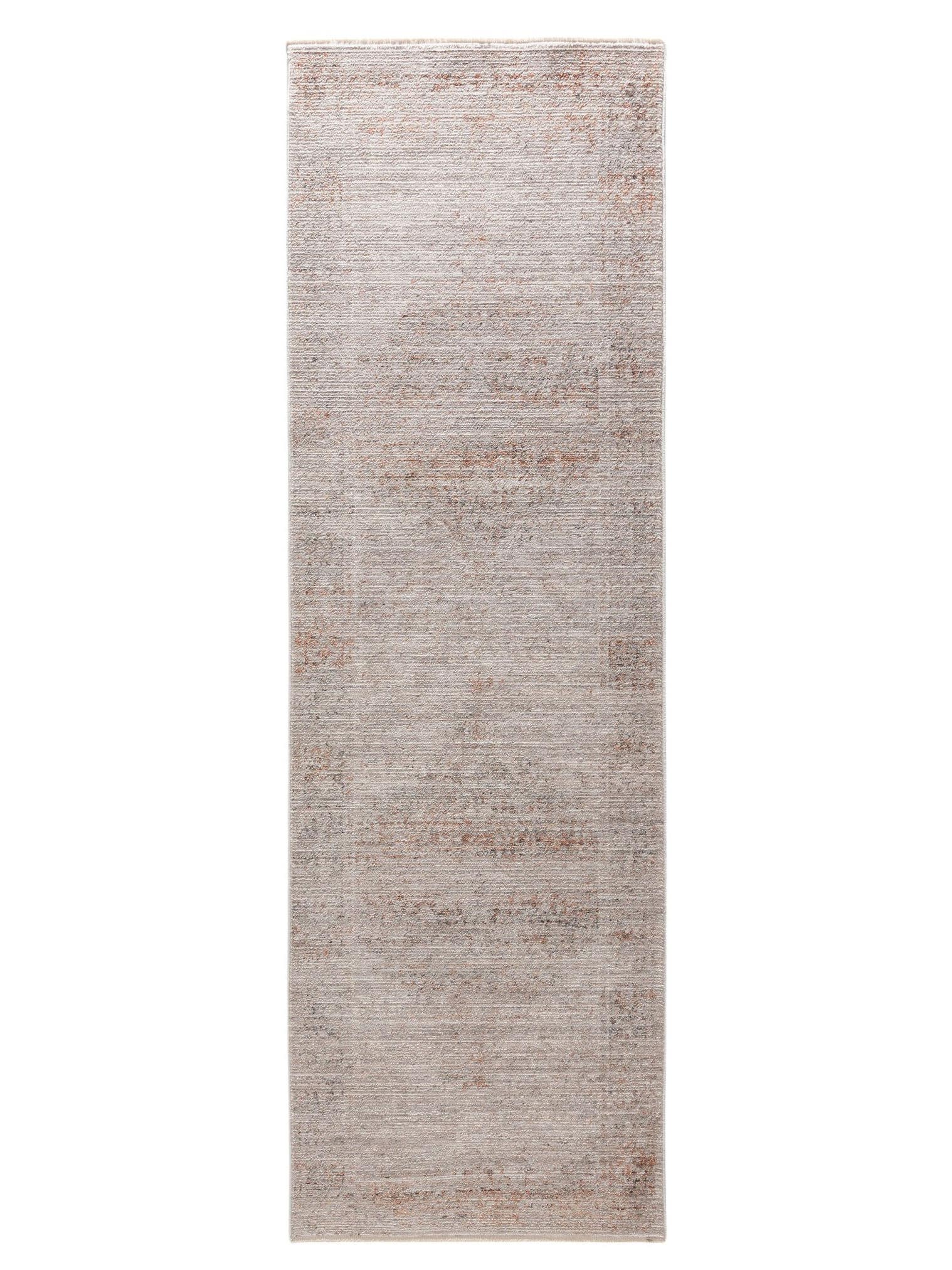 Tapijt van 100% Polyester in Grijs met een 1- 5 mm hoge pool van benuta Nest