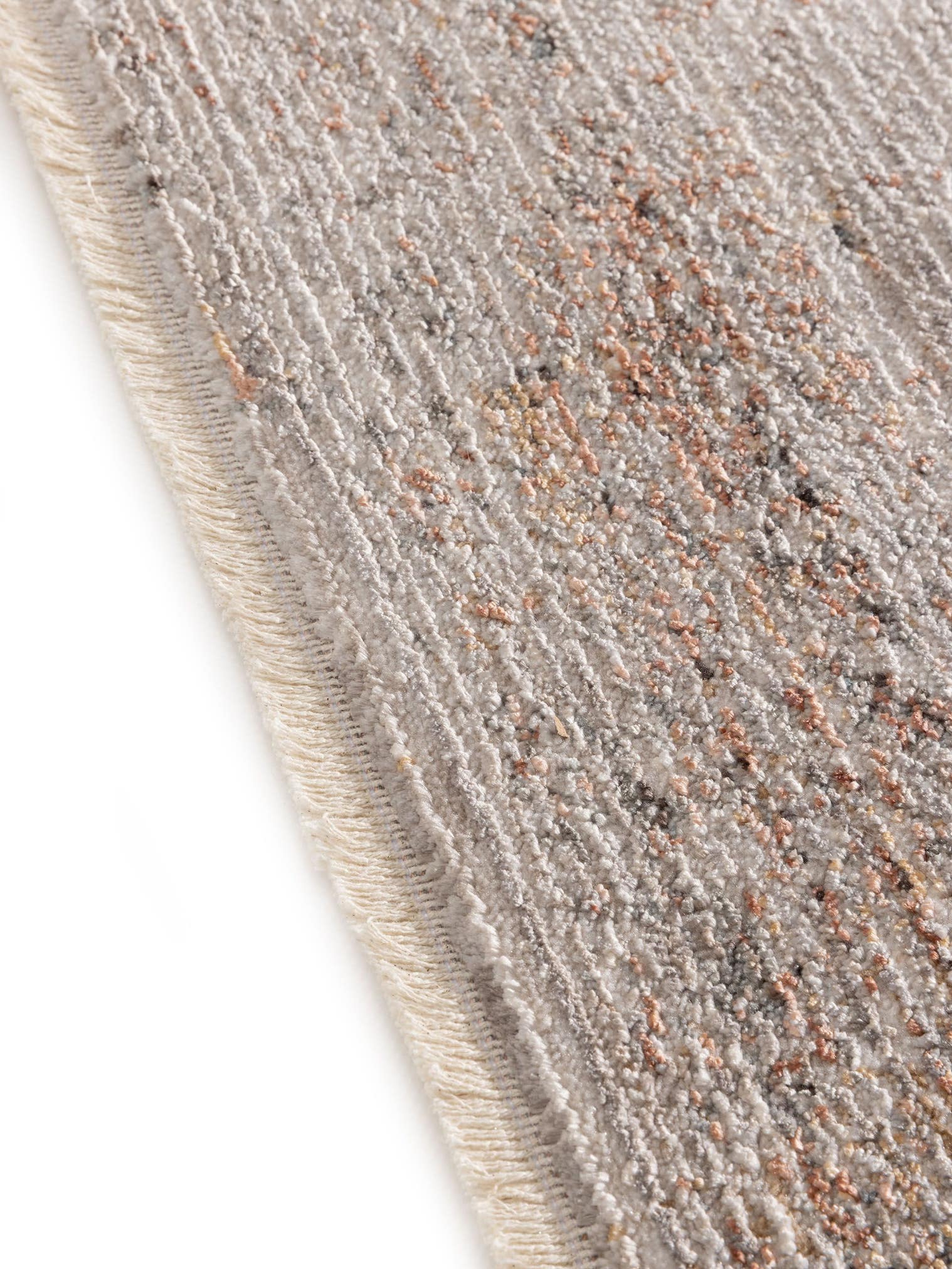 Tapijt van 100% Polyester in Grijs met een 1- 5 mm hoge pool van benuta Nest