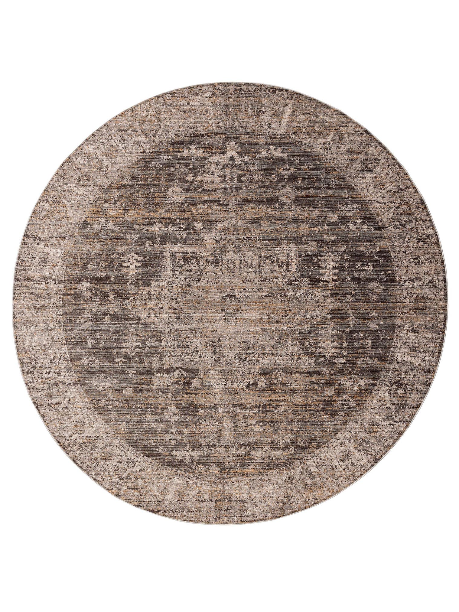 Rug made of 100% Polyester in Grey with a 1- 5 mm high pile by benuta Nest