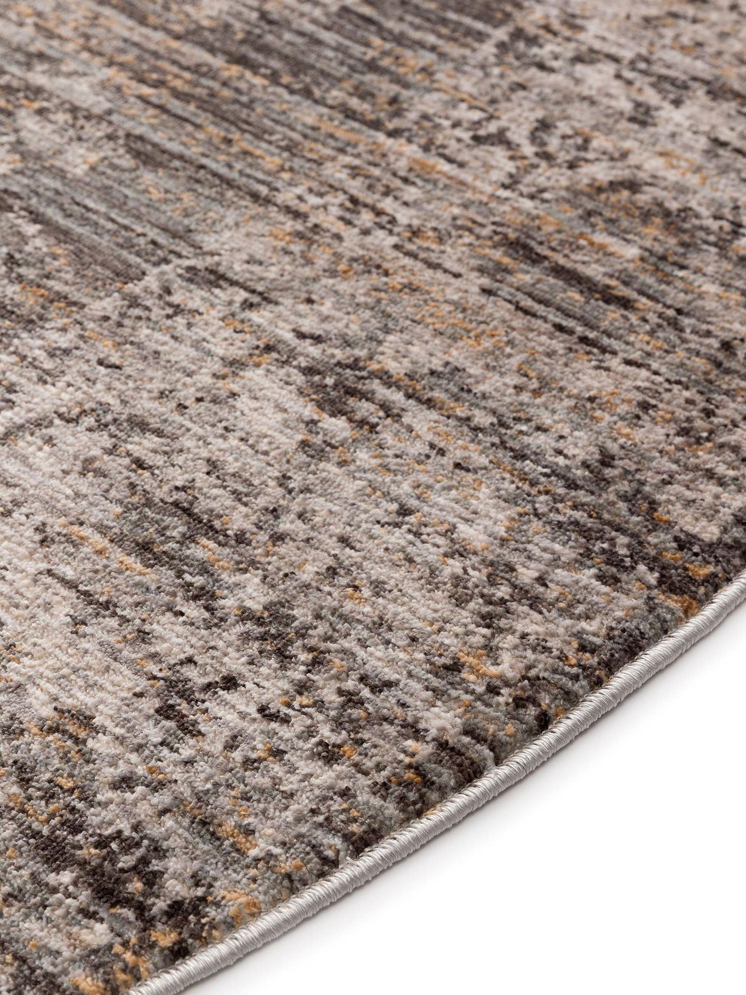 Rug made of 100% Polyester in Grey with a 1- 5 mm high pile by benuta Nest