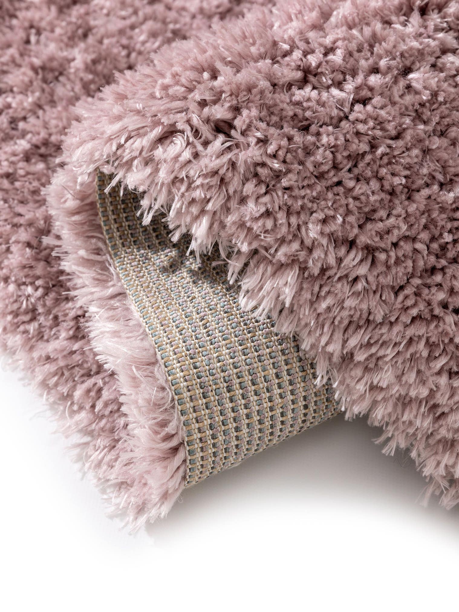 Teppich aus 100% Polyester in Rosa mit 41 bis 50 mm hohem Flor von benuta Pop