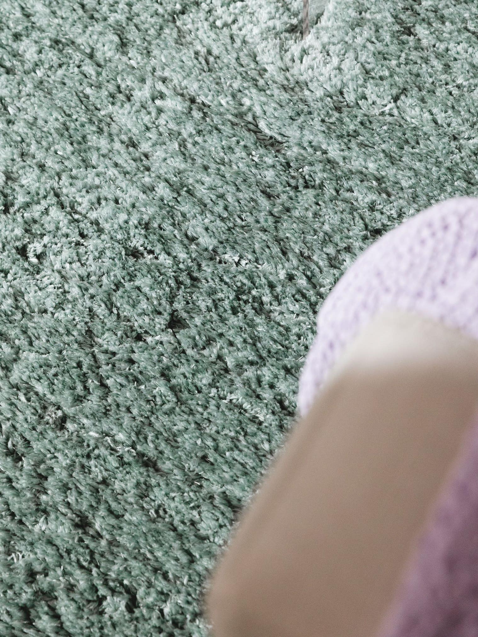Teppich aus 100% Polyester in Türkis mit 41 bis 50 mm hohem Flor von benuta Pop