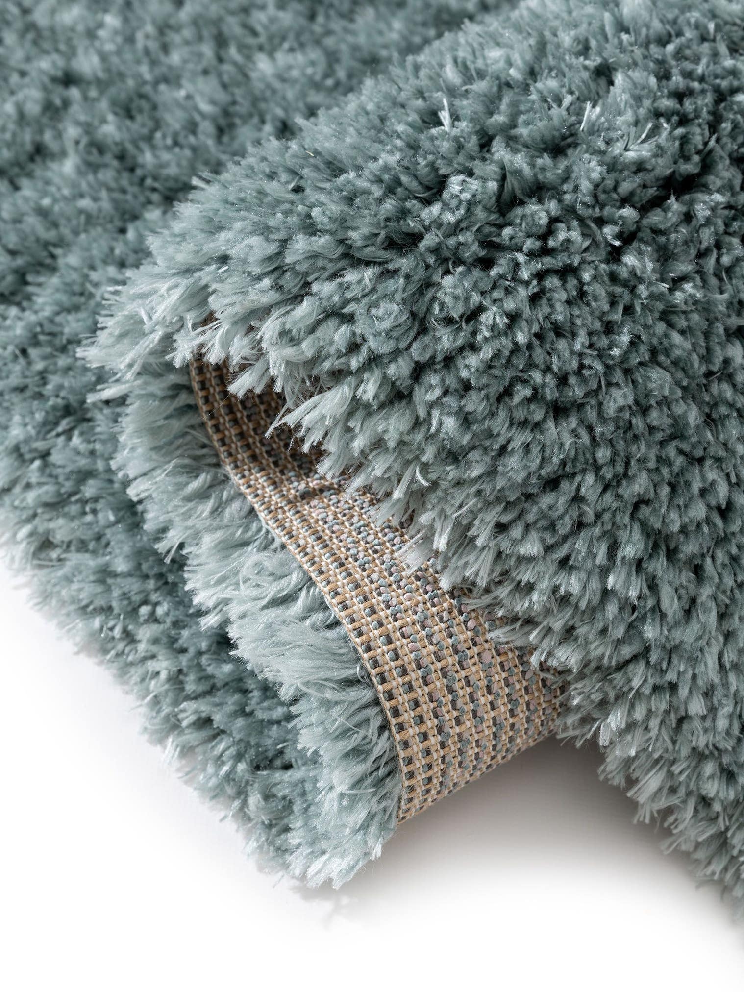 Teppich aus 100% Polyester in Türkis mit 41 bis 50 mm hohem Flor von benuta Pop