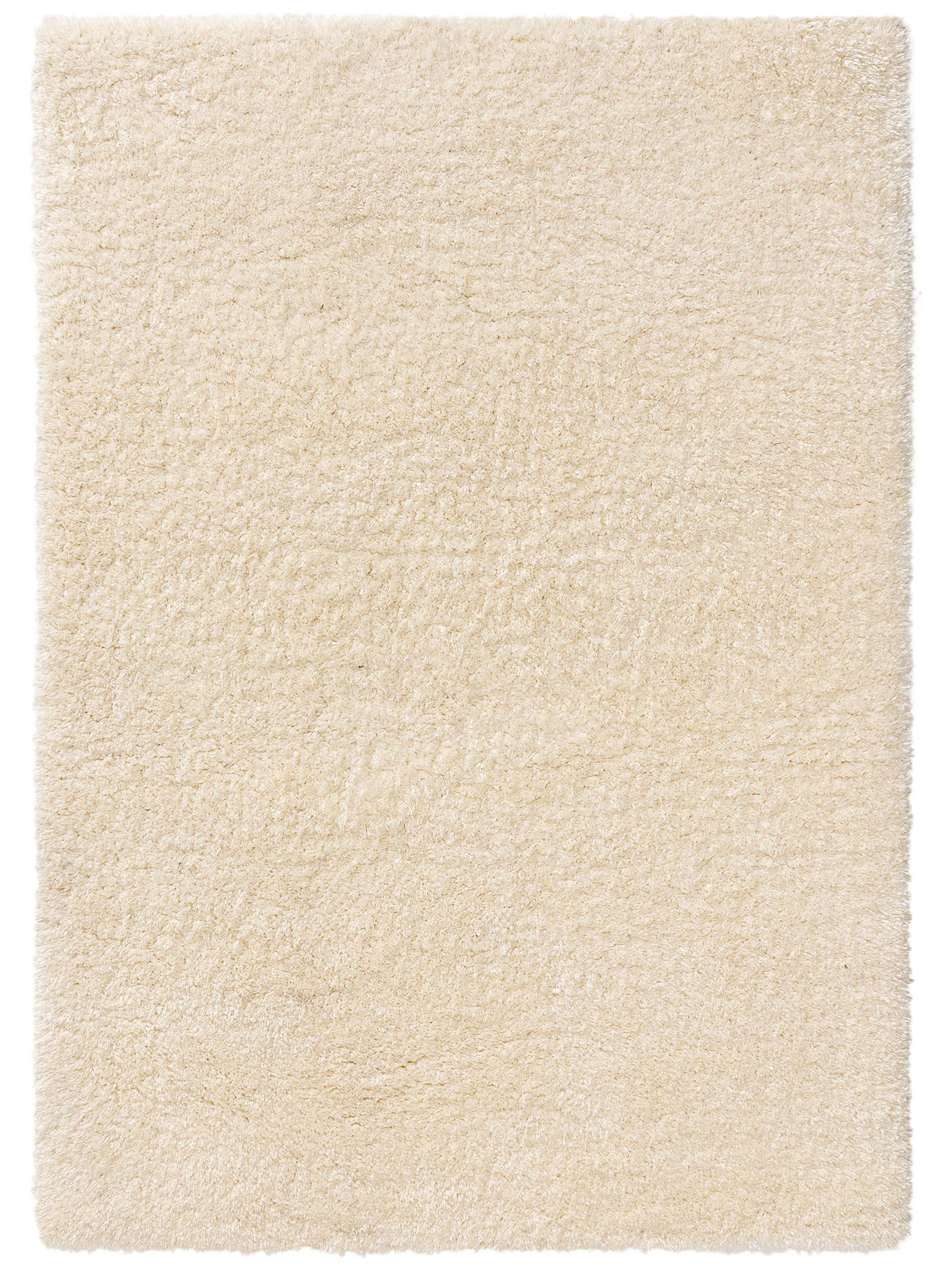 Teppich aus 100% Polyester in Weiß mit 41 bis 50 mm hohem Flor von benuta Pop