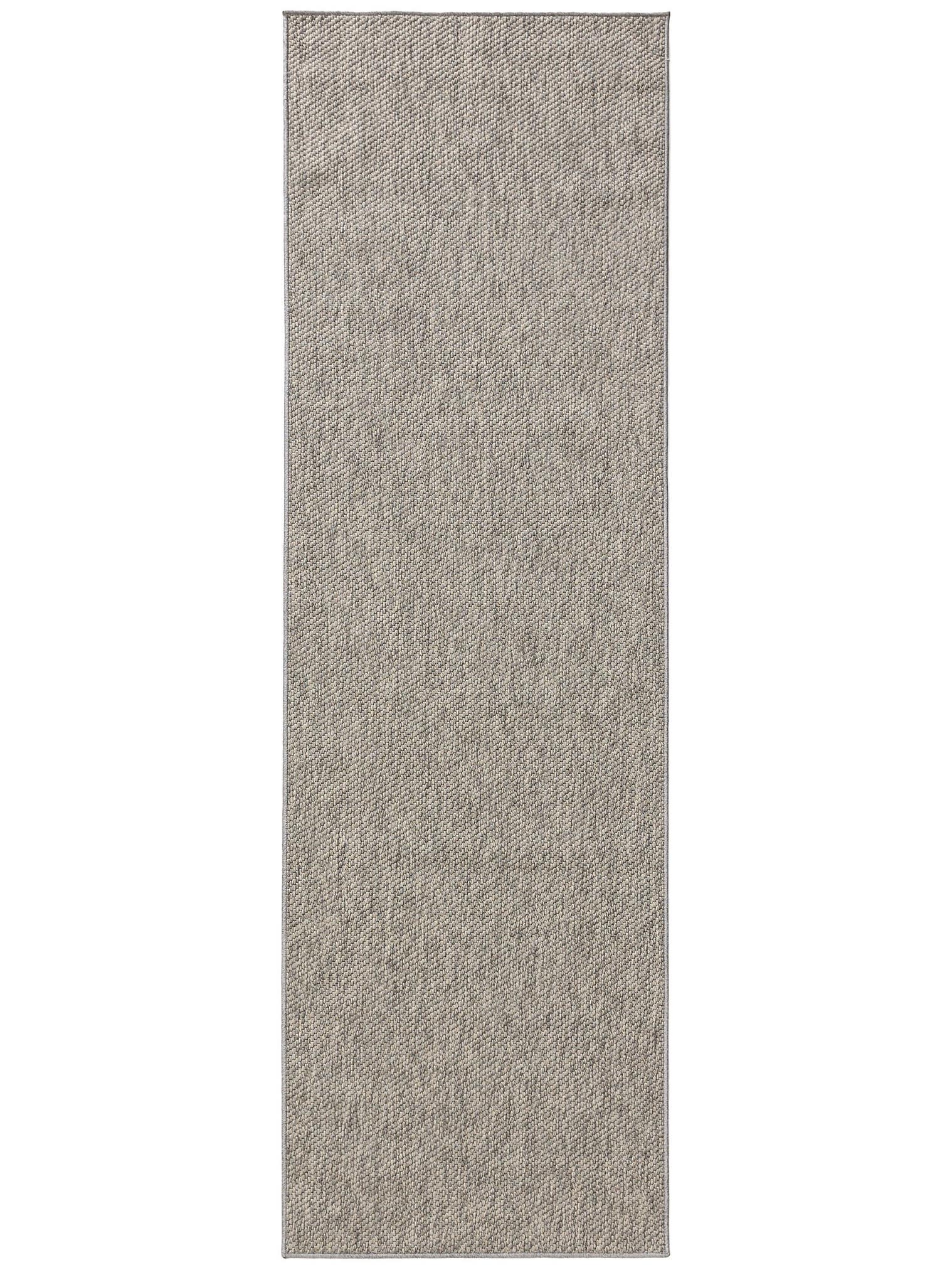 Teppich aus 100% Polypropylen in Grau mit bis 5 mm hohem Flor von benuta Basic