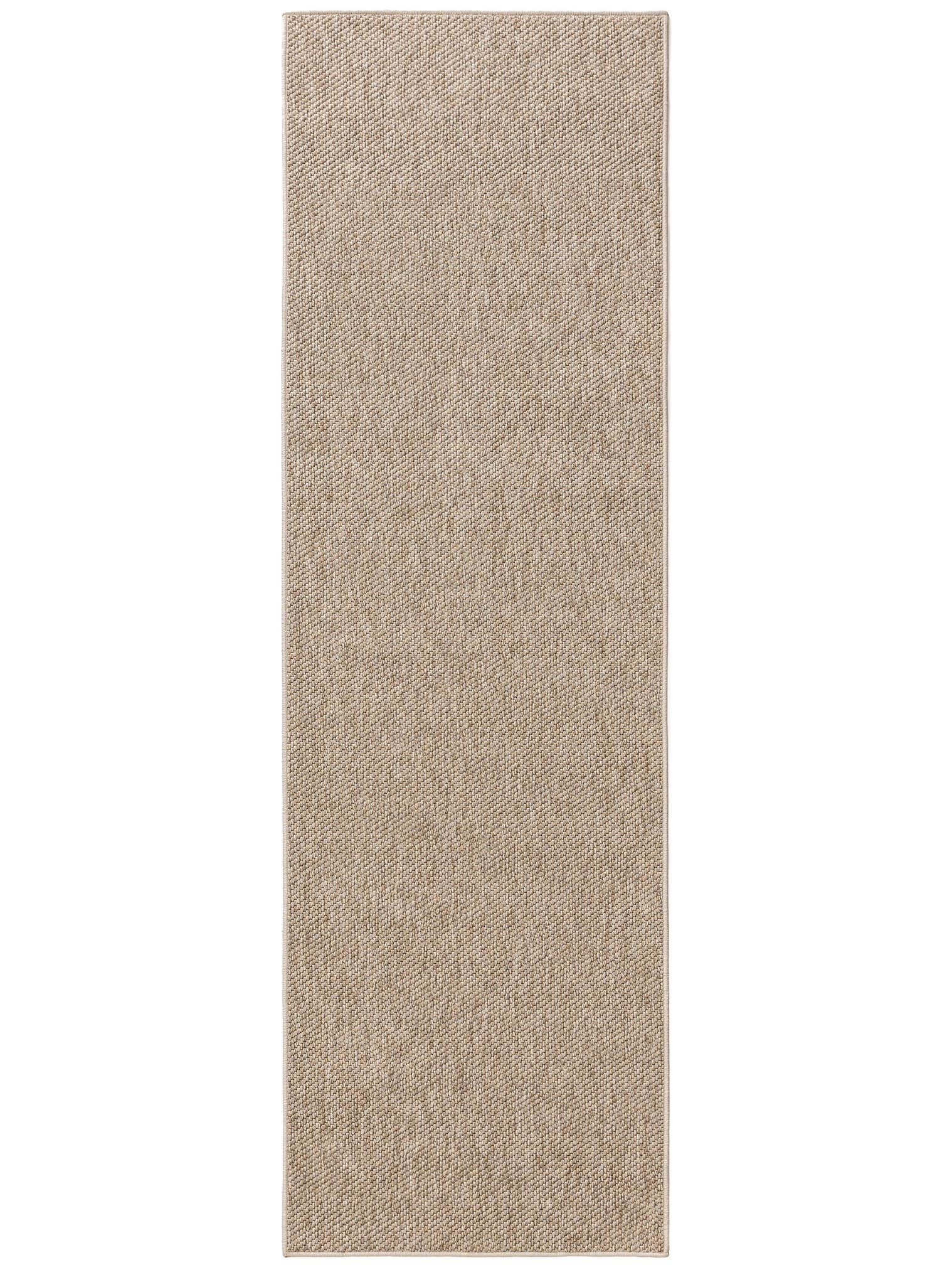 Teppich aus 100% Polypropylen in Beige mit bis 5 mm hohem Flor von benuta Basic