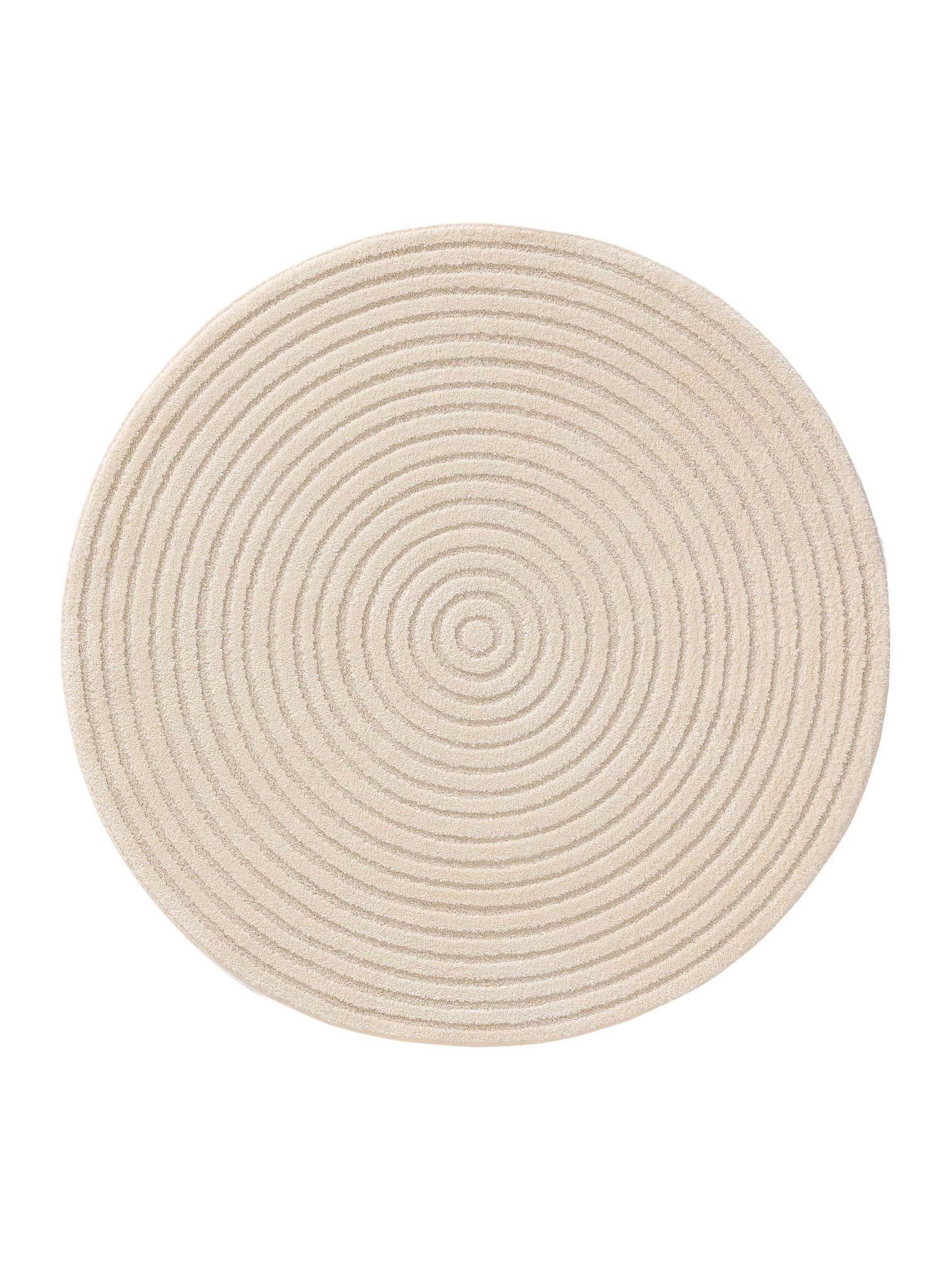 Tappeto di 60% Polipropilene, 40% Poliestere in Beige con pelo alto 11 - 20 mm da benuta Nest