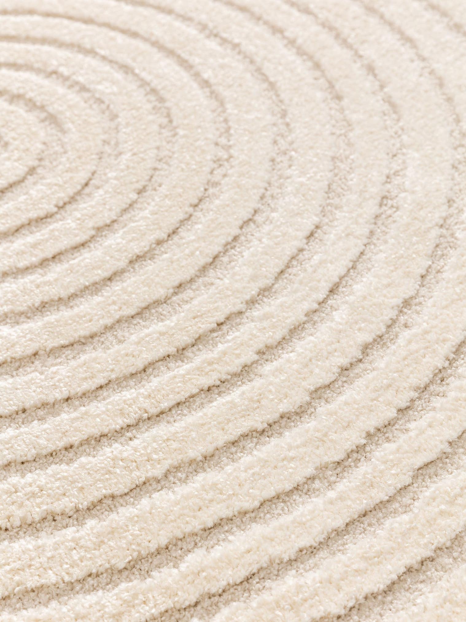 Tappeto di 60% Polipropilene, 40% Poliestere in Beige con pelo alto 11 - 20 mm da benuta Nest