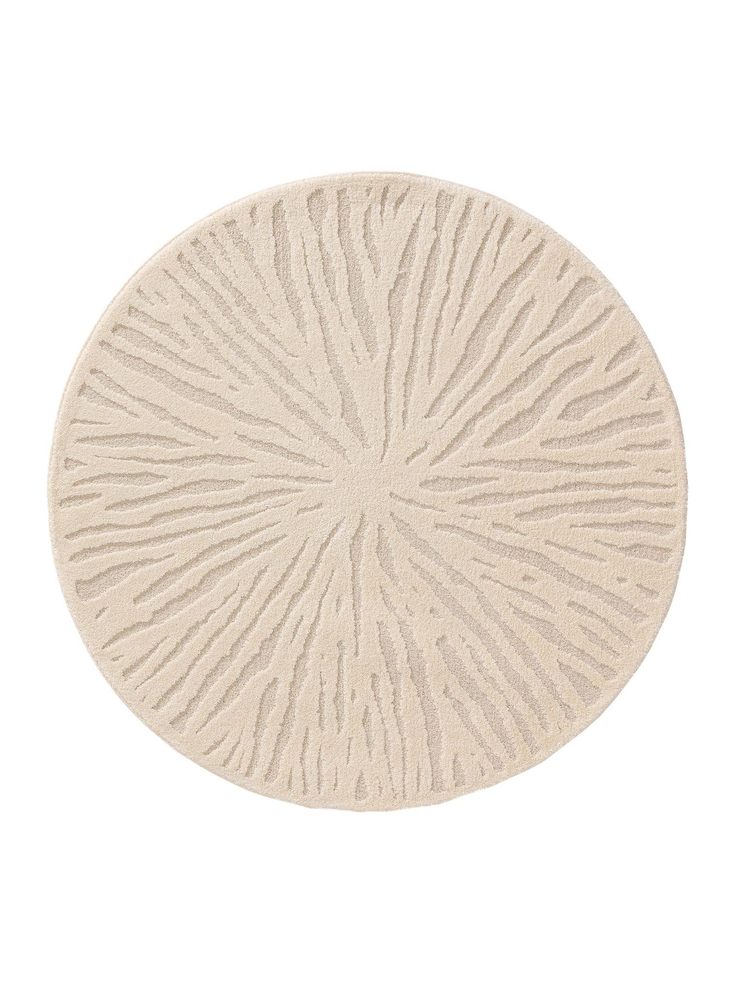 Rug made of 60% Polypropylene, 40% Polyester in Beige with a 11 - 20 mm high pile by benuta Nest
