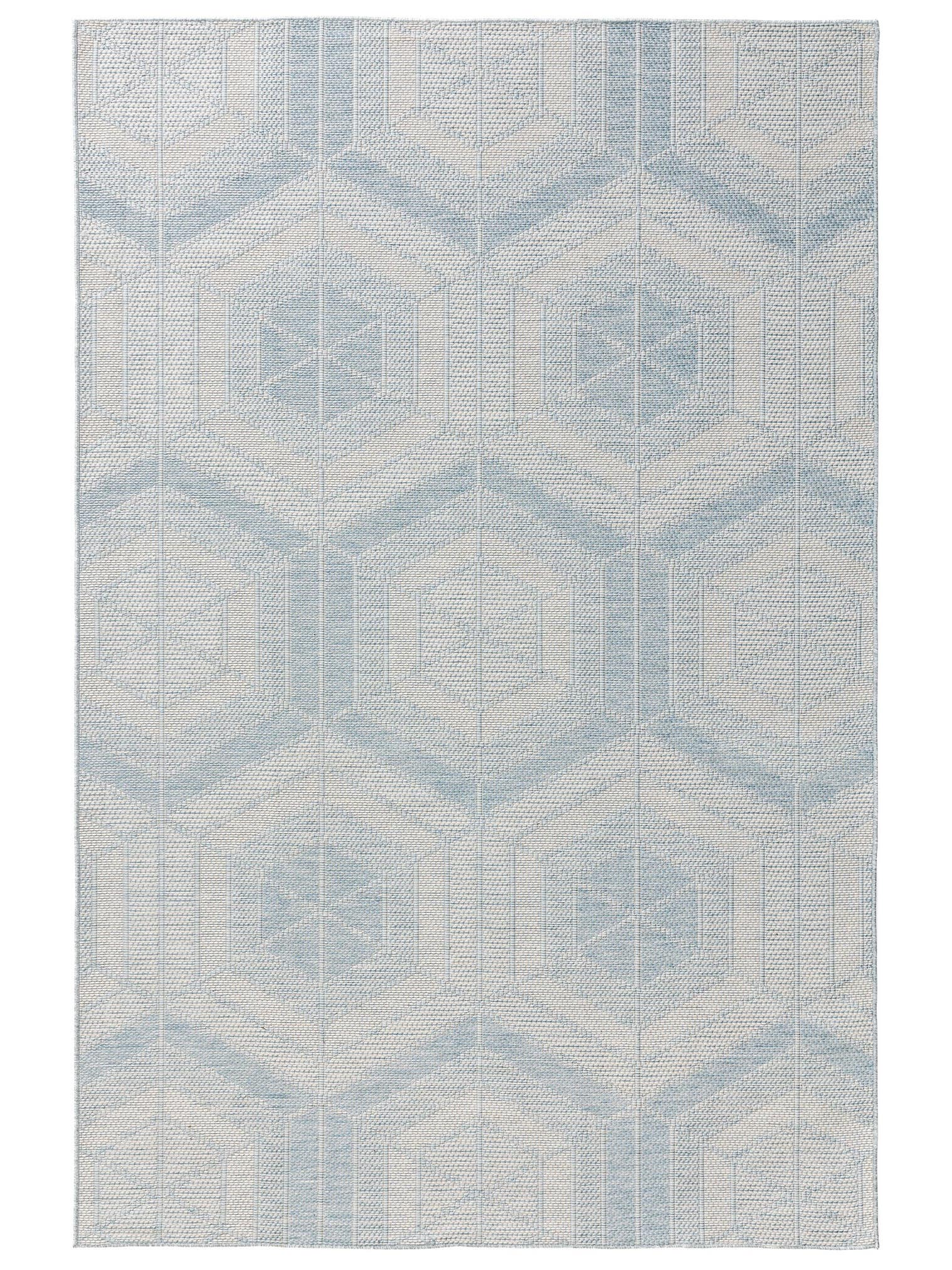 Rug made of 100% Polypropylene in Blue with a 1- 5 mm high pile by benuta Nest