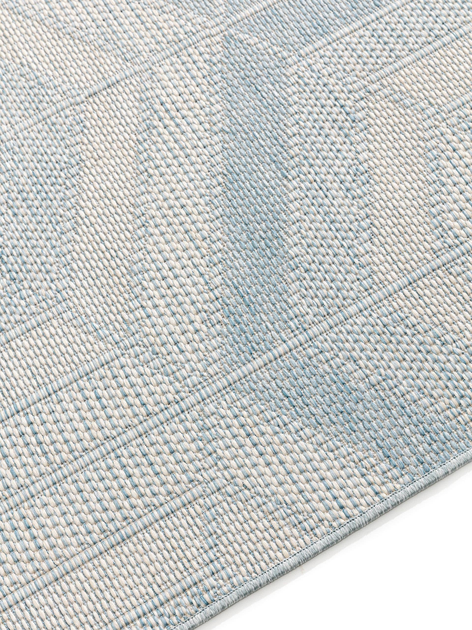 Rug made of 100% Polypropylene in Blue with a 1- 5 mm high pile by benuta Nest
