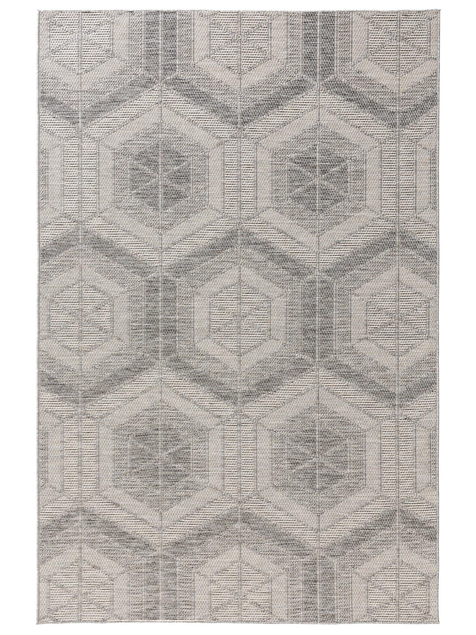 Rug made of 100% Polypropylene in Grey with a 1- 5 mm high pile by benuta Nest