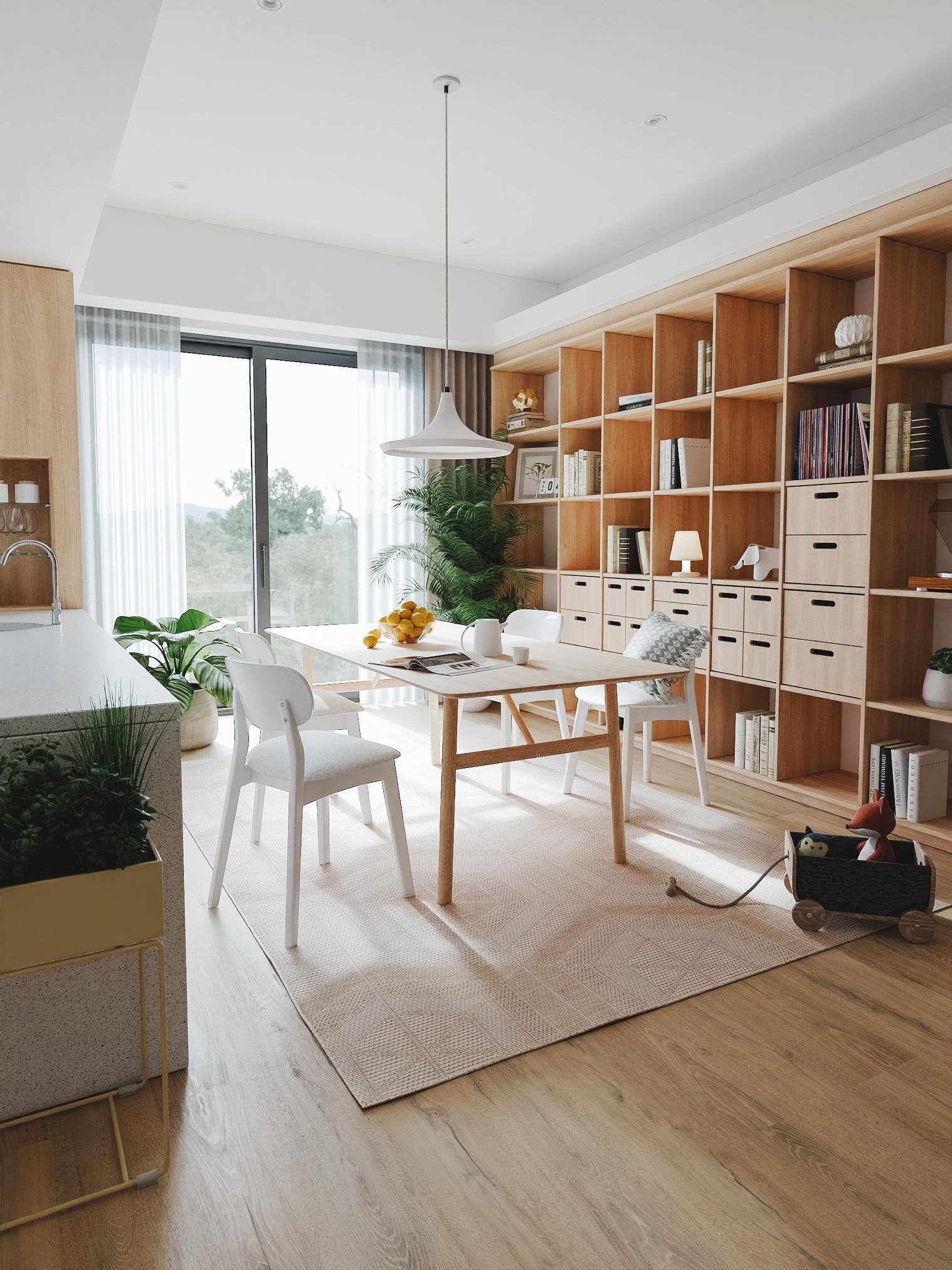 Rug made of 100% Polypropylene in White with a 1- 5 mm high pile by benuta Nest