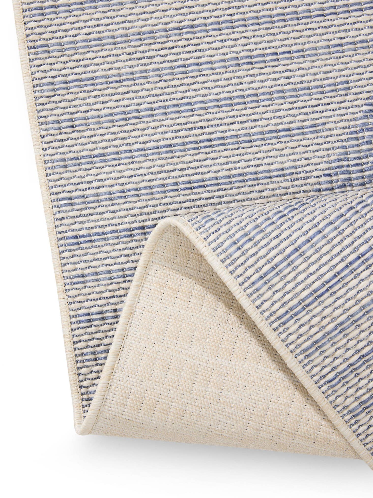 Teppich aus 100% Polypropylen in Blau mit bis 5 mm hohem Flor von benuta Nest