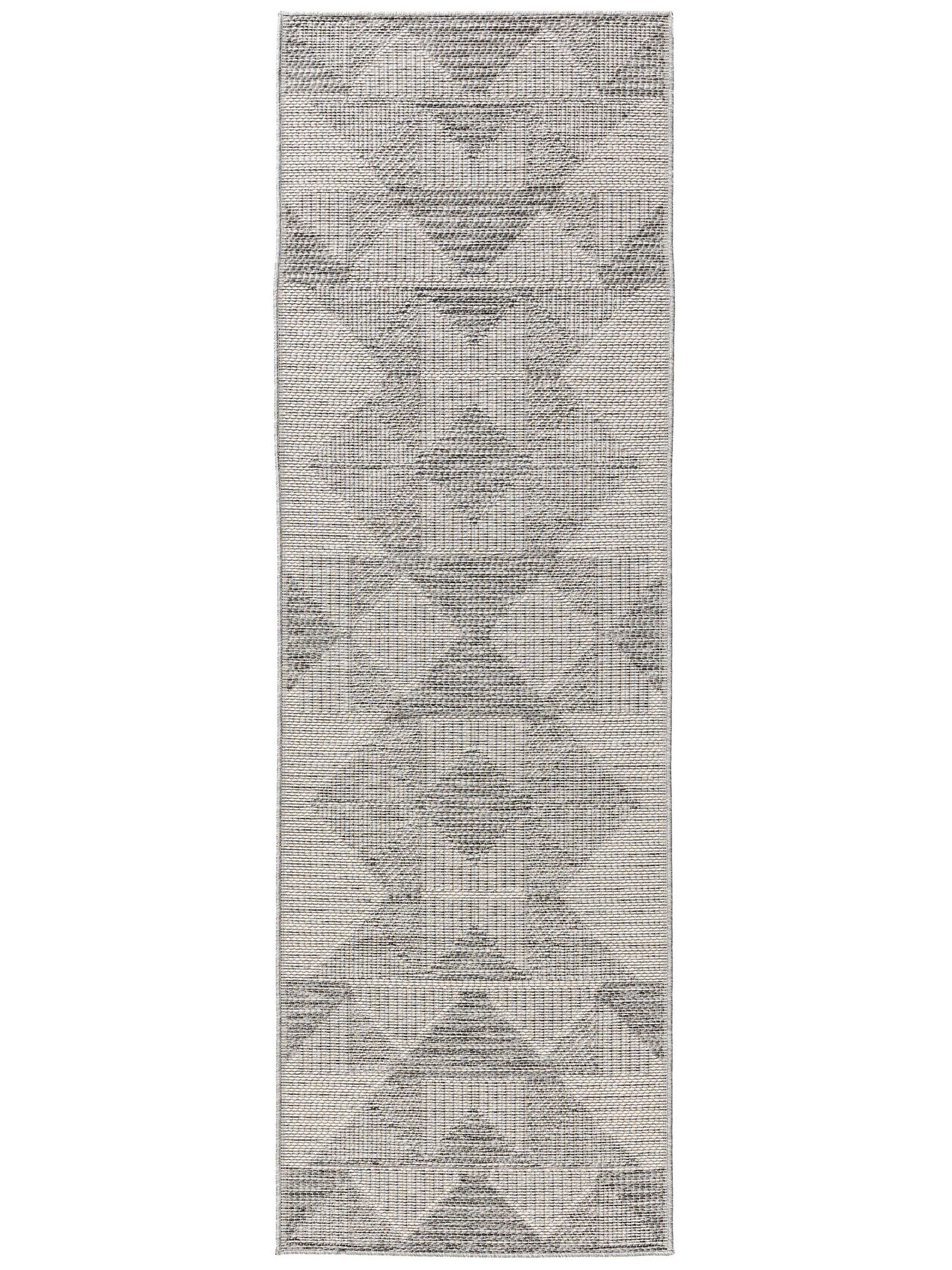 Teppich aus 100% Polypropylen in Grau mit bis 5 mm hohem Flor von benuta Nest