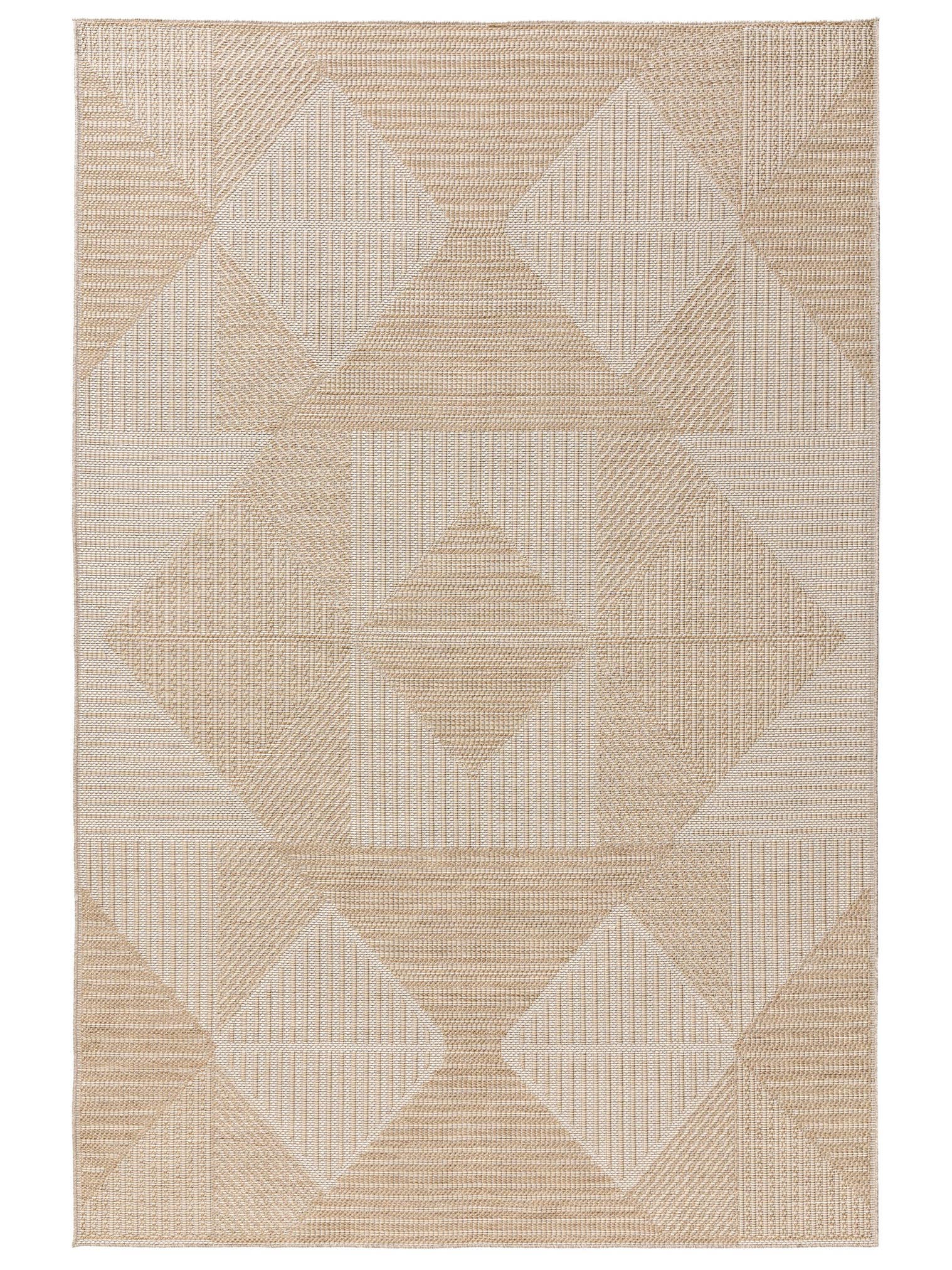 Teppich aus 100% Polypropylen in Weiß mit bis 5 mm hohem Flor von benuta Nest