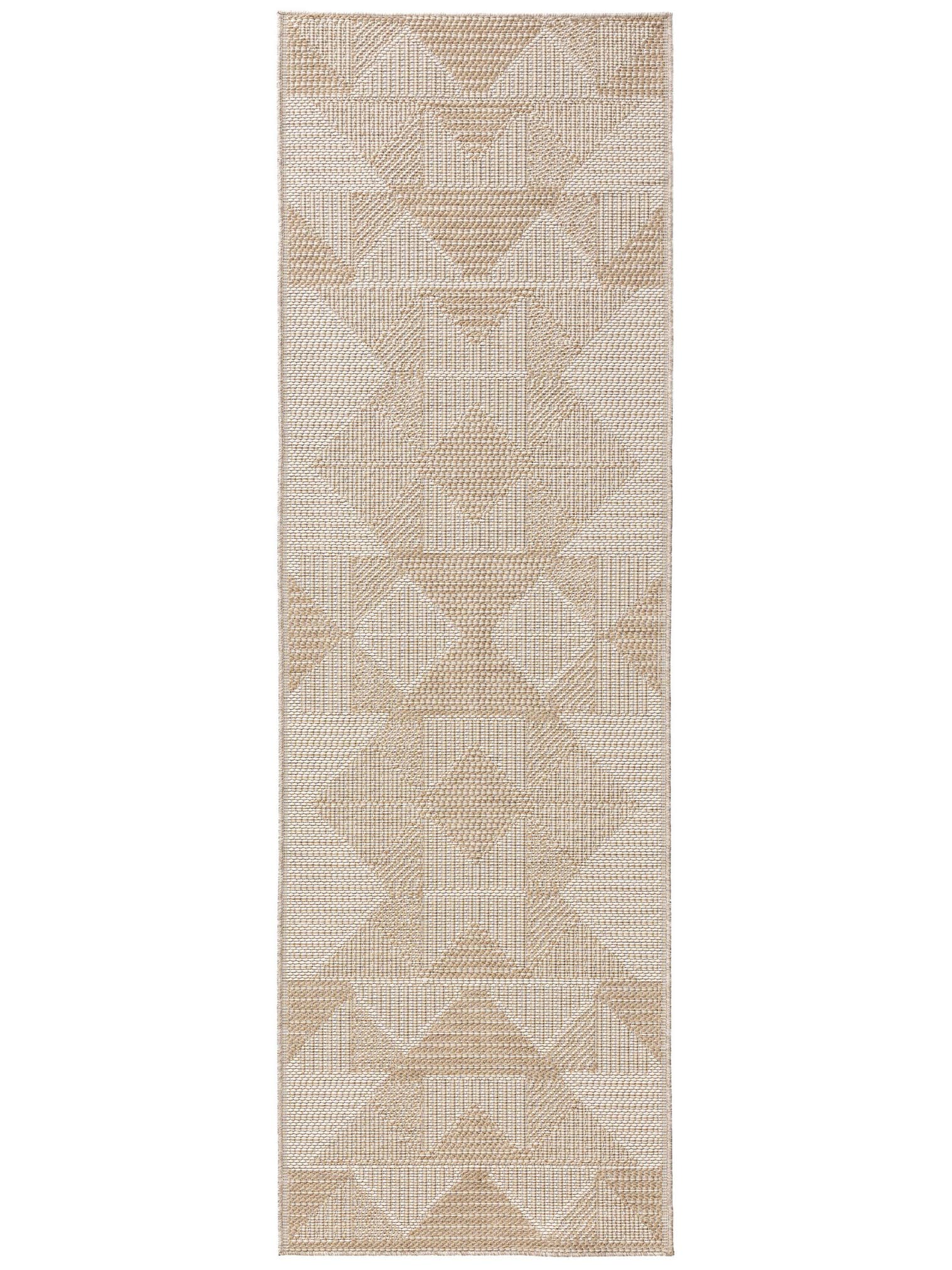 Teppich aus 100% Polypropylen in Weiß mit bis 5 mm hohem Flor von benuta Nest