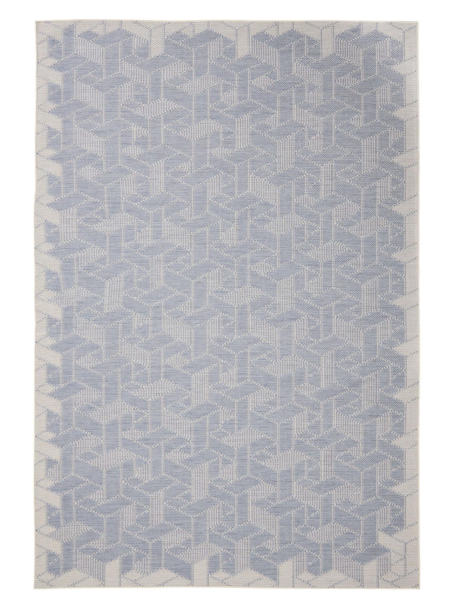 Teppich aus 100% Polypropylen in Blau mit bis 5 mm hohem Flor von benuta Nest