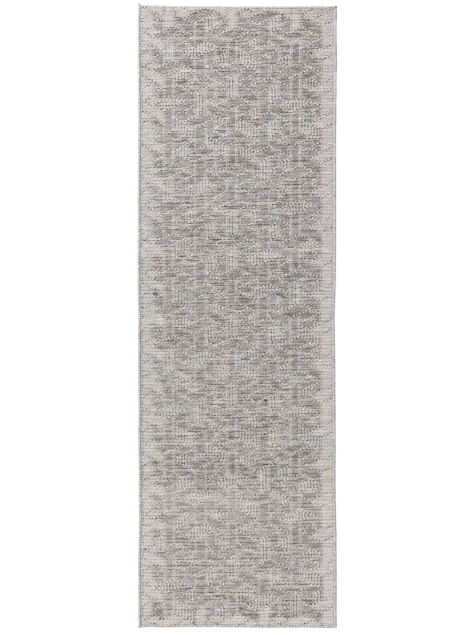 Teppich aus 100% Polypropylen in Grau mit bis 5 mm hohem Flor von benuta Nest