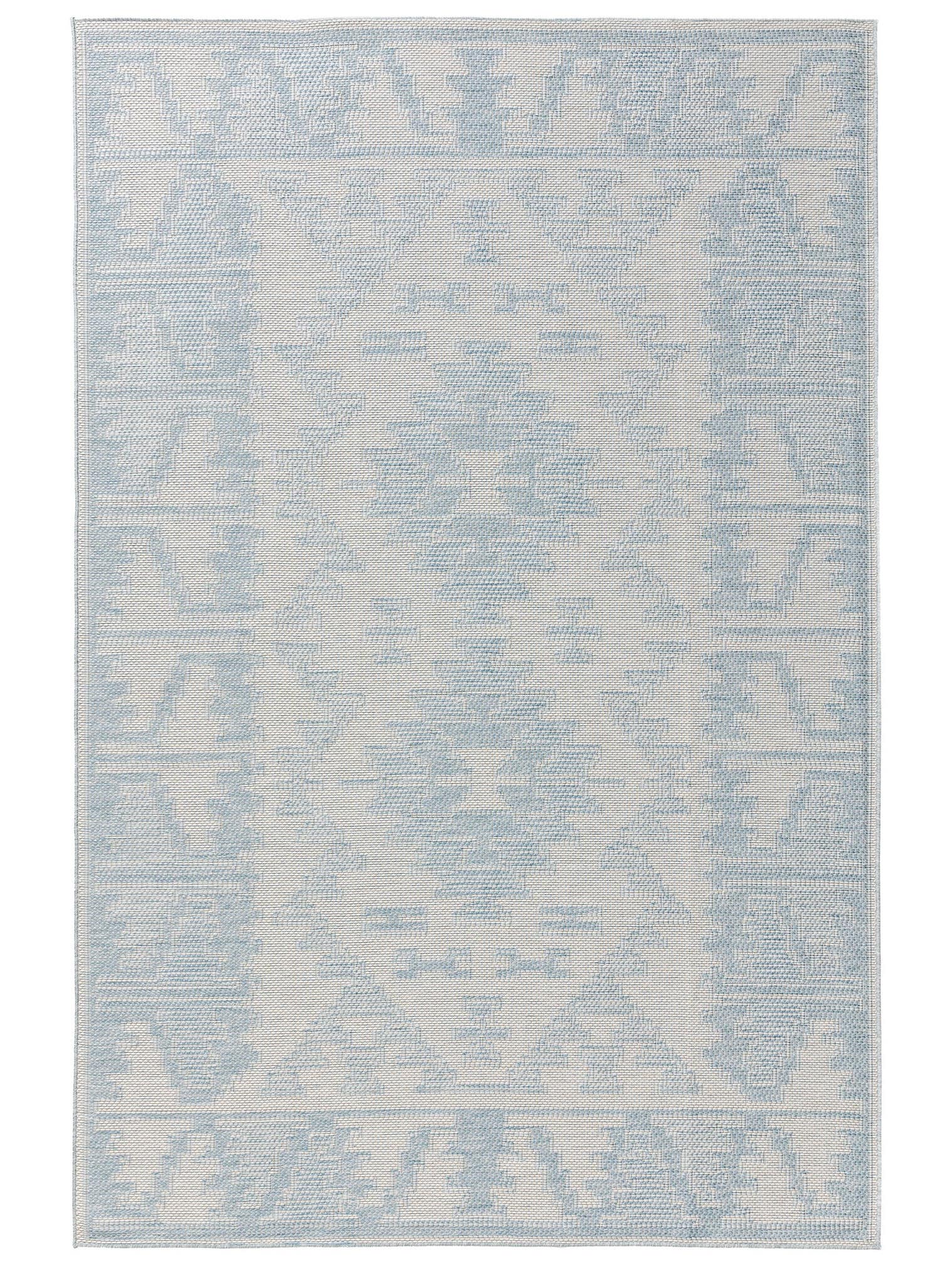Teppich aus 100% Polypropylen in Blau mit bis 5 mm hohem Flor von benuta Nest