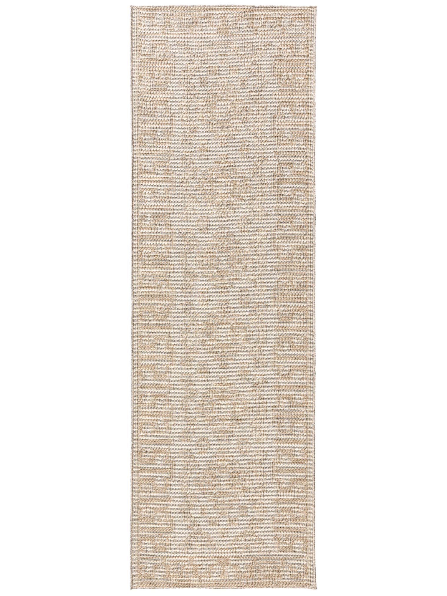 Teppich aus 100% Polypropylen in Weiß mit bis 5 mm hohem Flor von benuta Nest