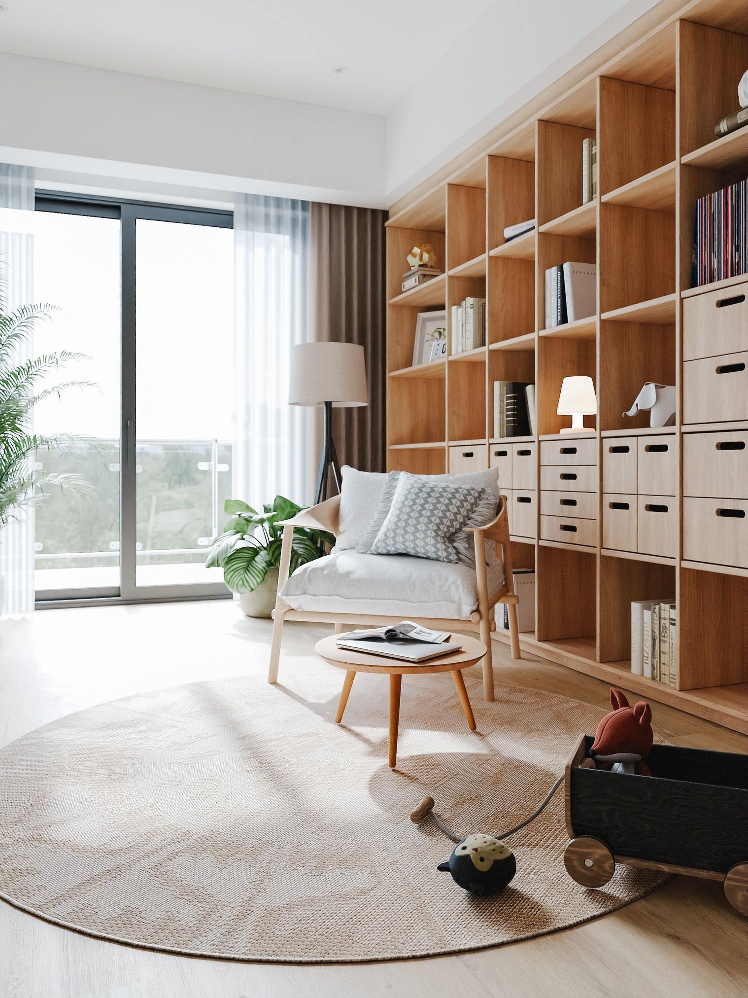 Teppich aus 100% Polypropylen in Weiß mit bis 5 mm hohem Flor von benuta Nest