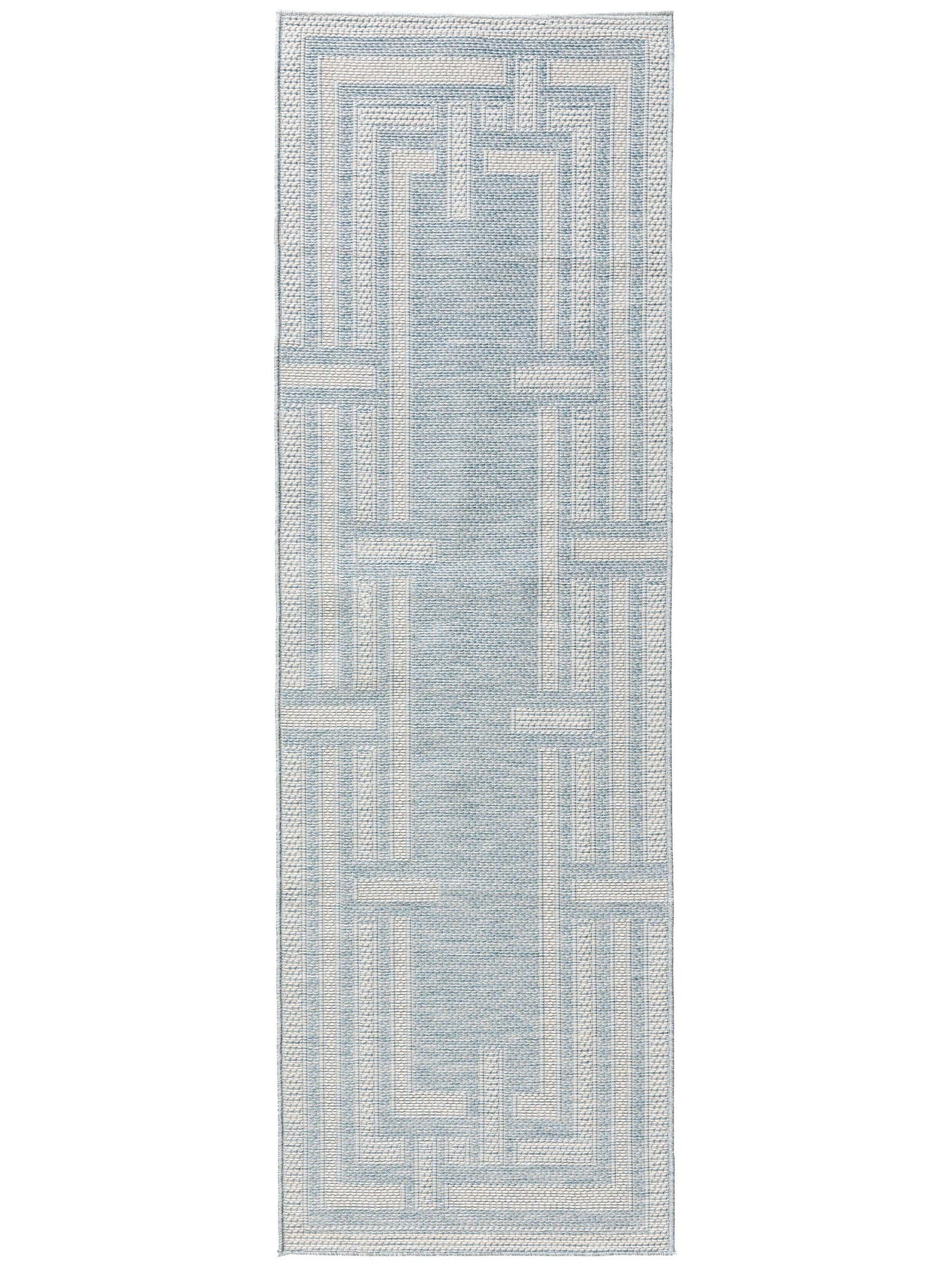Rug made of 100% Polypropylene in Blue with a 1- 5 mm high pile by benuta Nest