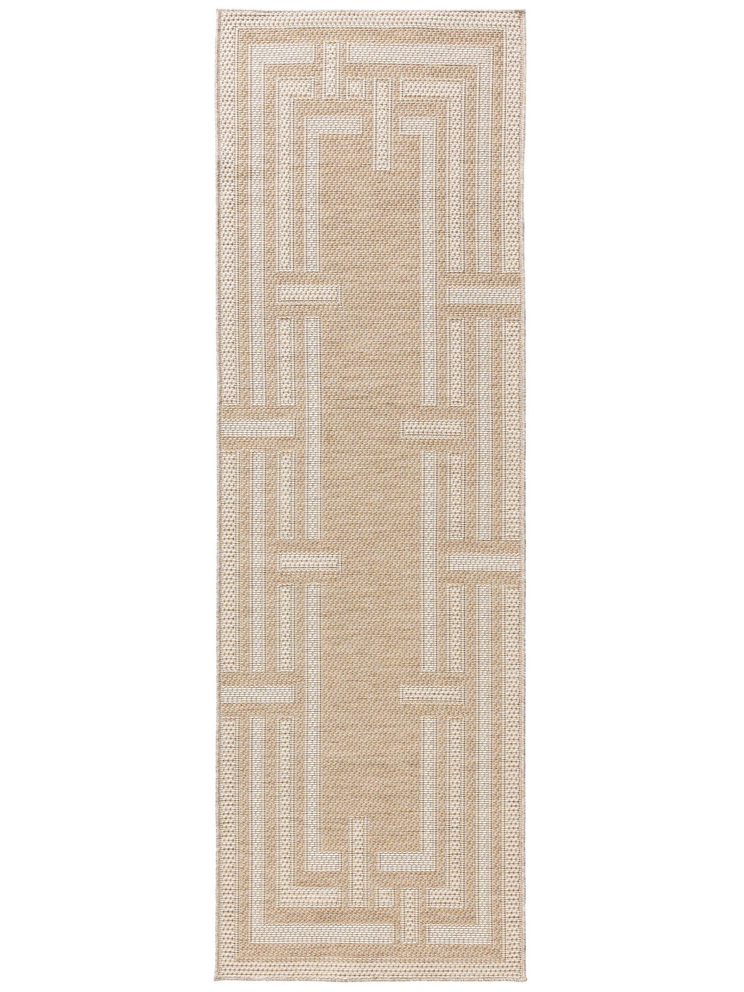 Rug made of 100% Polypropylene in Beige with a 1- 5 mm high pile by benuta Nest