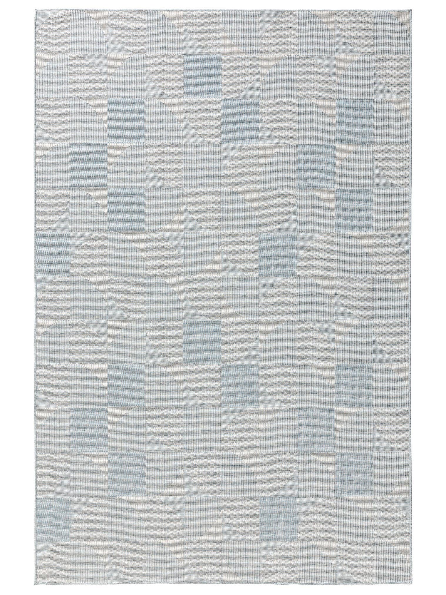 Rug made of 100% Polypropylene in Blue with a 1- 5 mm high pile by benuta Nest