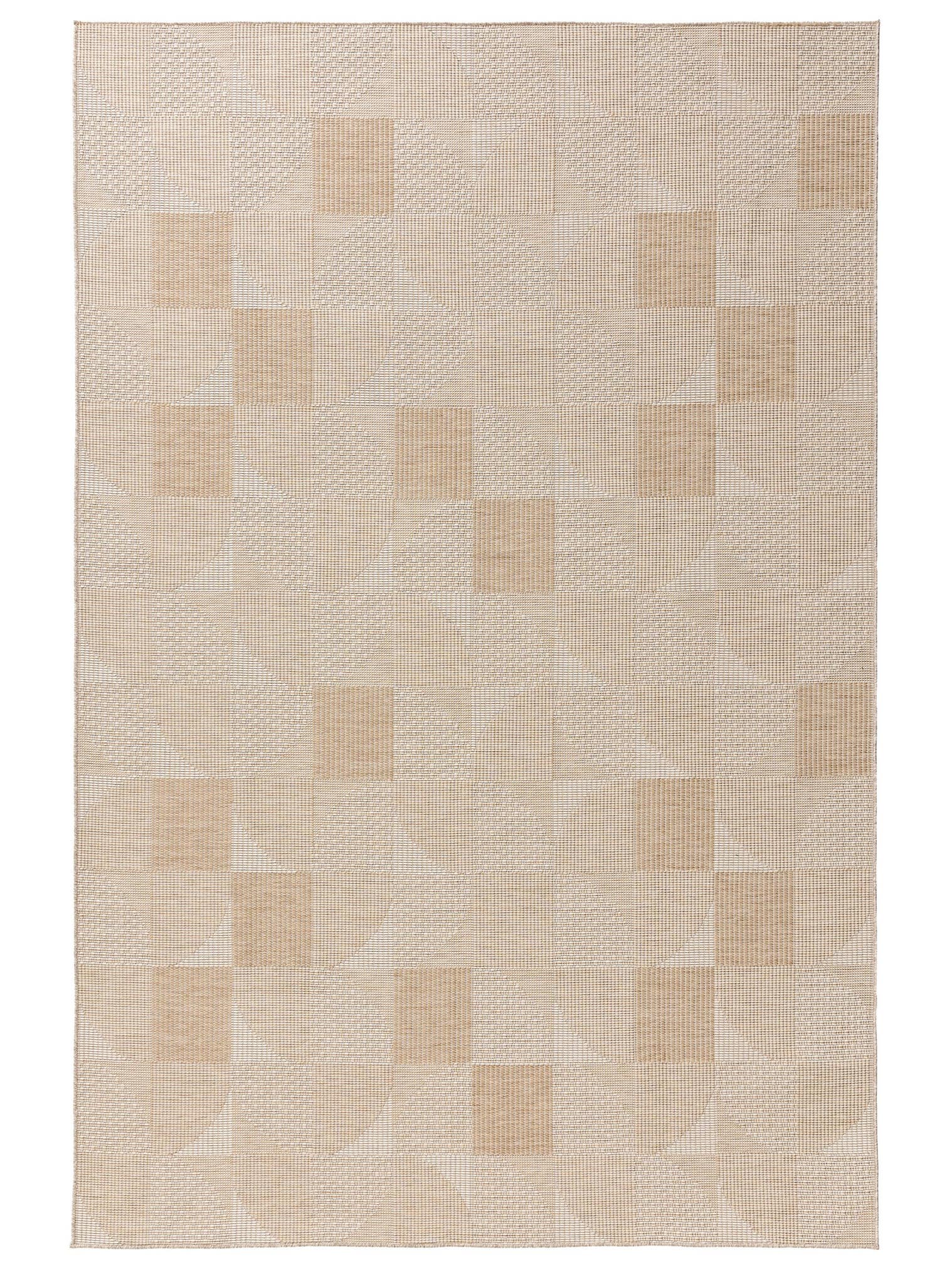 Rug made of 100% Polypropylene in White with a 1- 5 mm high pile by benuta Nest