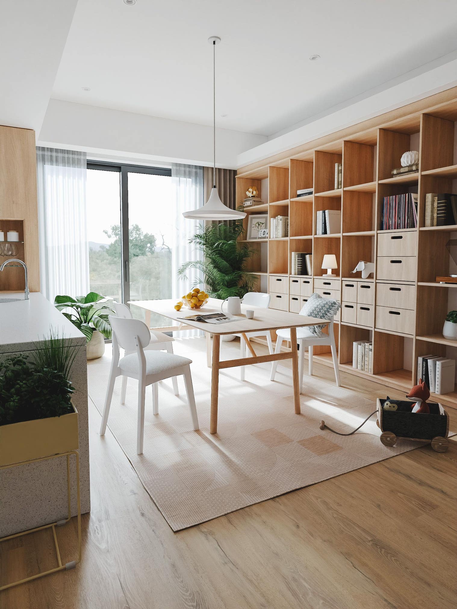 Rug made of 100% Polypropylene in White with a 1- 5 mm high pile by benuta Nest