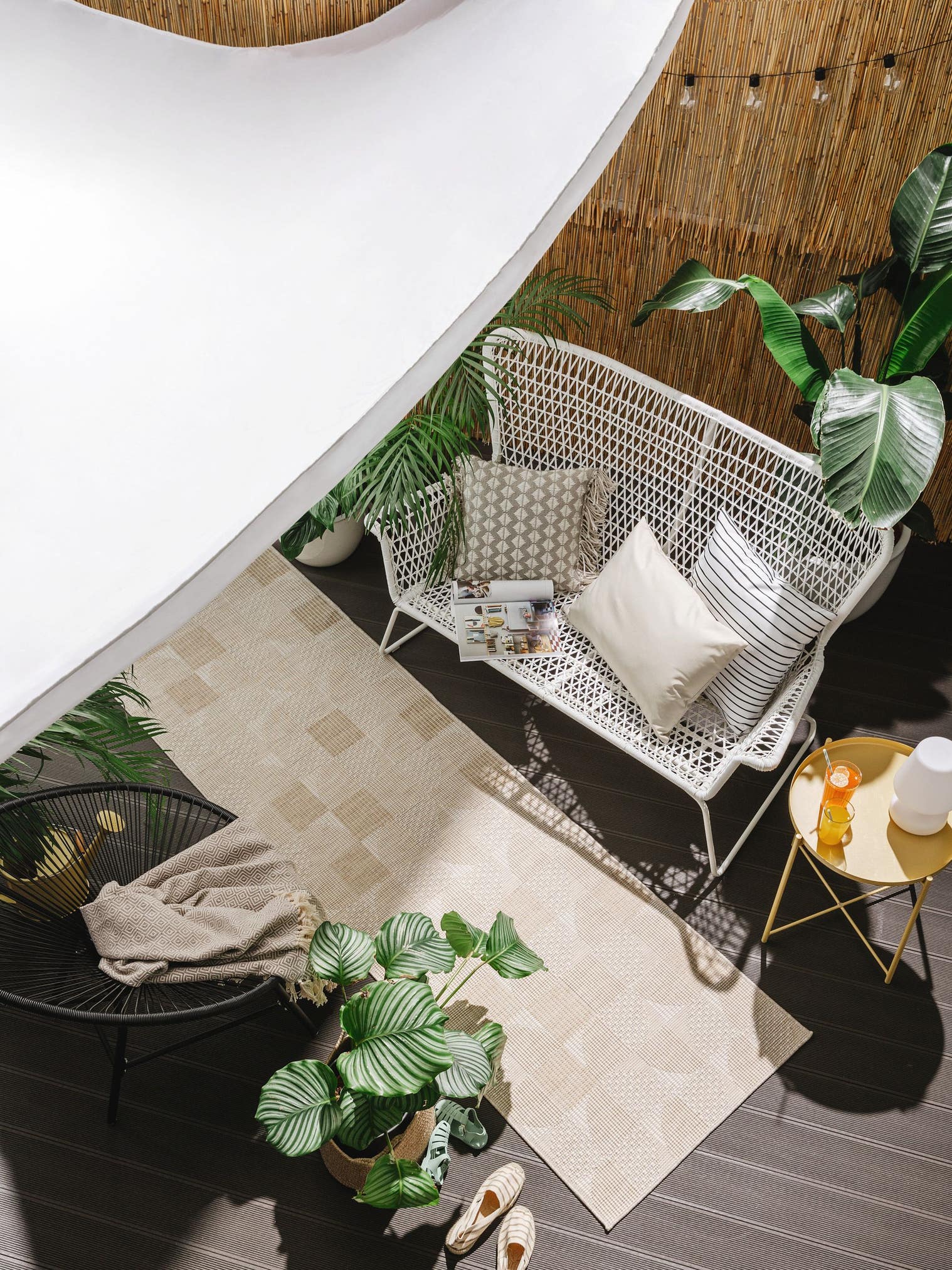 Alfombra de 100% Polipropileno en Blanco con un pelo de {{Placeholder_Pile Height}} de altura de benuta Nest